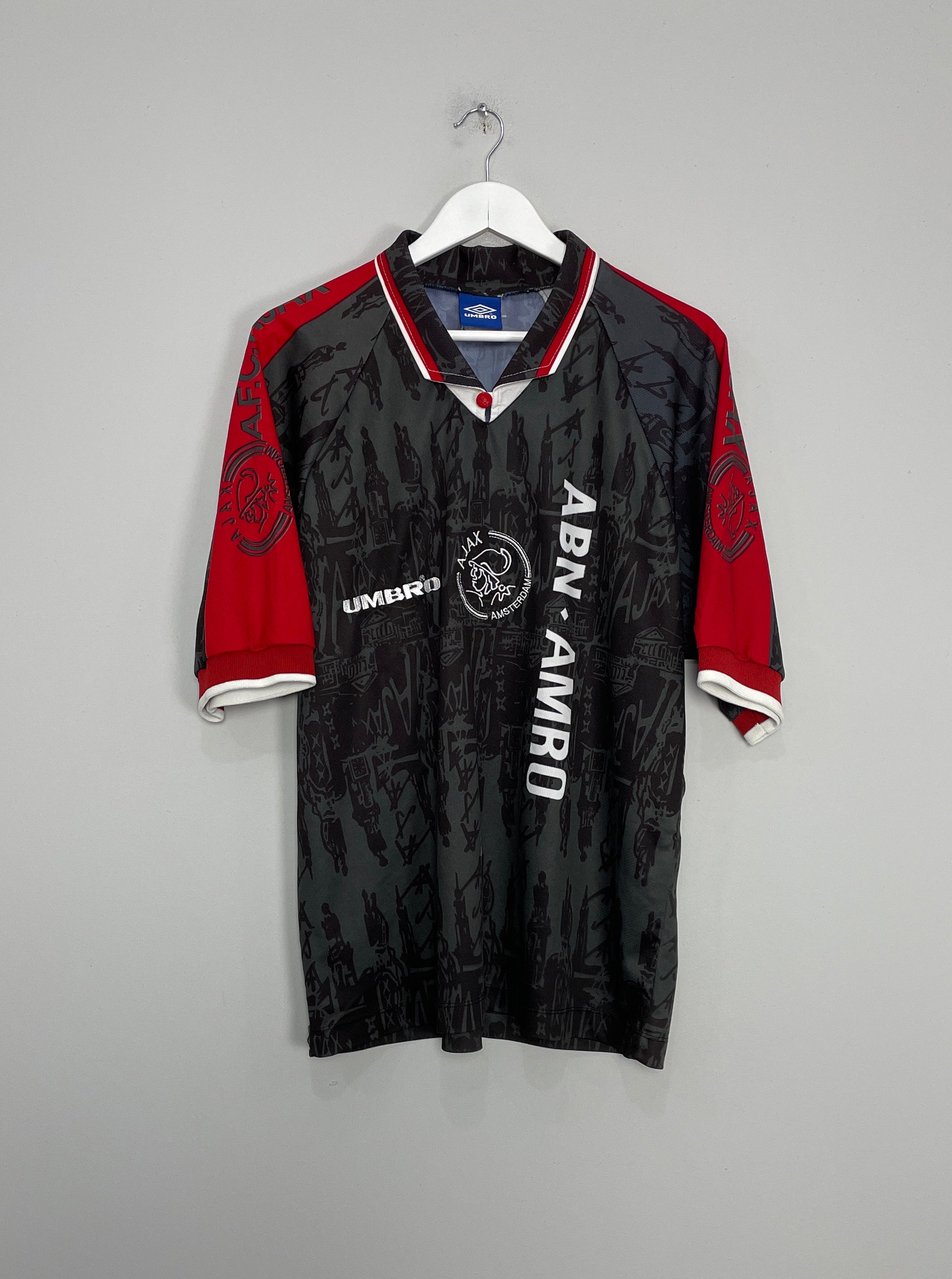 Shop 1996/97 AJAX AWAY SHIRT (XL) UMBRO, classic football shirts, vintage football shirts & retro soccer jerseys at Cult Kits