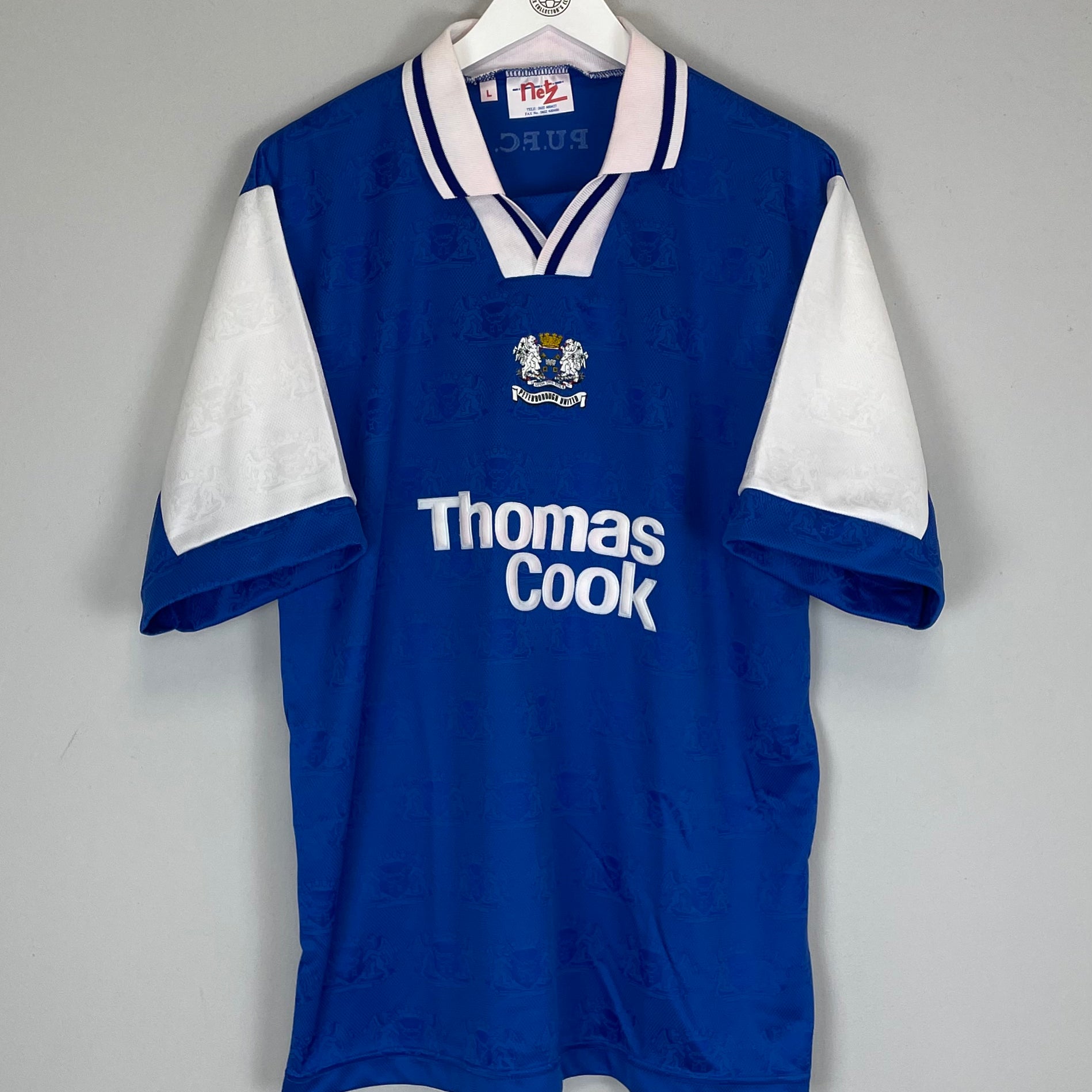 Shop 1995/96 PETERBOROUGH UNITED *BNWOT* HOME SHIRT (L), classic football shirts, vintage football shirts & retro soccer jerseys at Cult Kits
