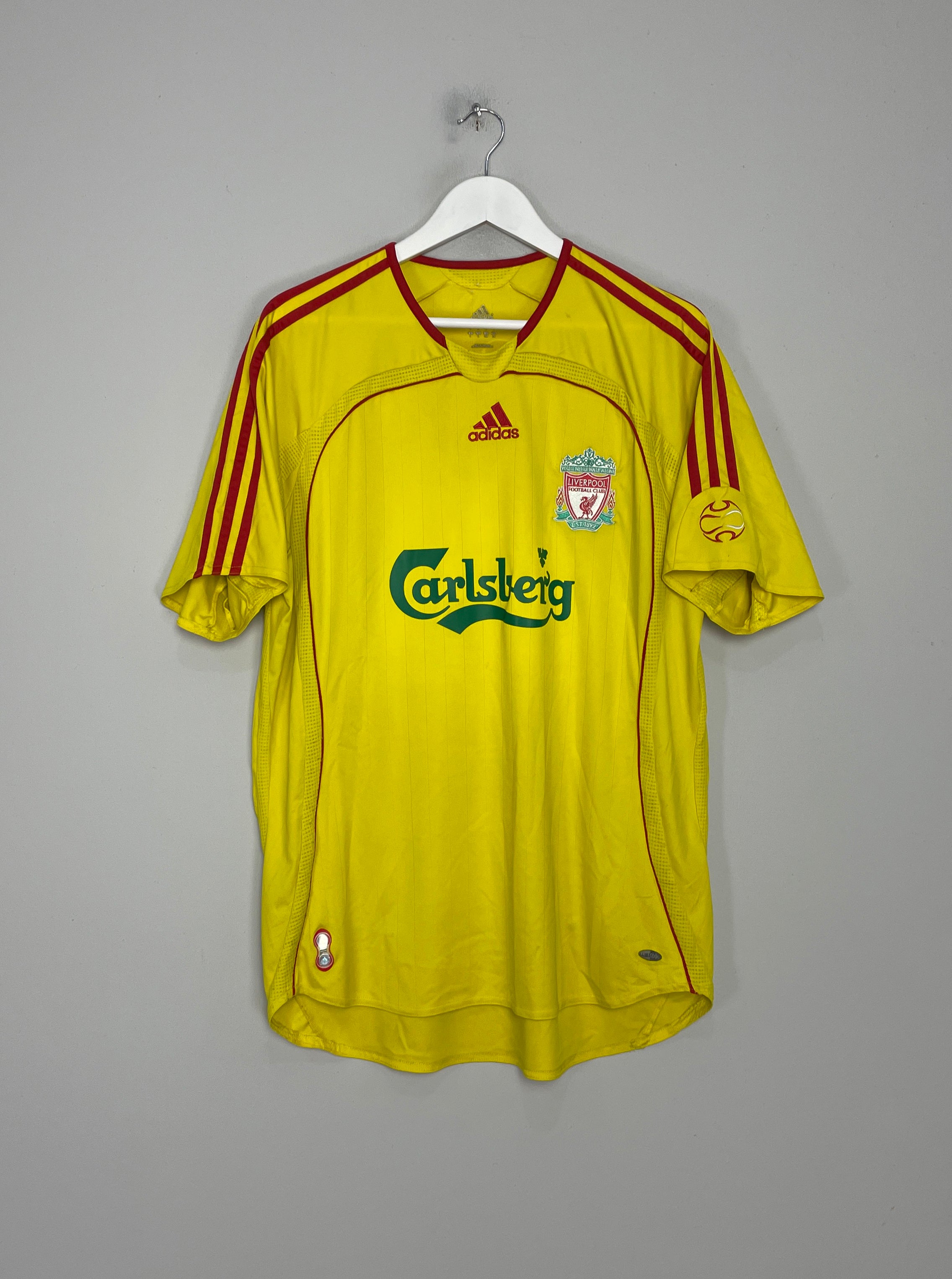 Shop 2006/07 LIVERPOOL GERRARD #8 AWAY SHIRT (L) ADIDAS, classic football shirts, vintage football shirts & retro soccer jerseys at Cult Kits