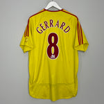 Shop 2006/07 LIVERPOOL GERRARD #8 AWAY SHIRT (L) ADIDAS, classic football shirts, vintage football shirts & retro soccer jerseys at Cult Kits
