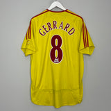 Shop 2006/07 LIVERPOOL GERRARD #8 AWAY SHIRT (L) ADIDAS, classic football shirts, vintage football shirts & retro soccer jerseys at Cult Kits