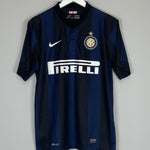 Shop 2013/14 INTER MILAN HOME SHIRT (M) NIKE, classic football shirts, vintage football shirts & retro soccer jerseys at Cult Kits