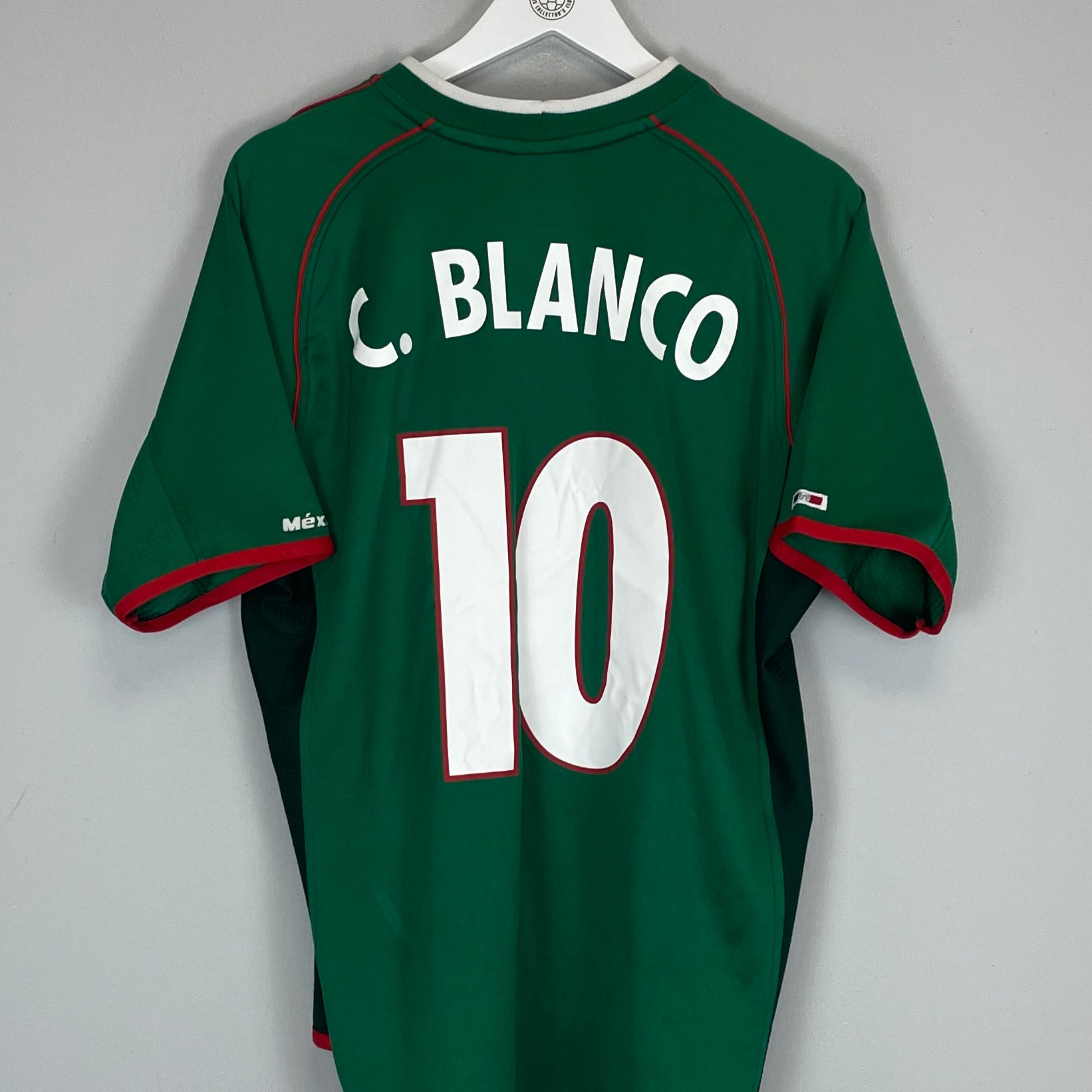 Shop 2001/02 MEXICO C.BLANCO #10 HOME SHIRT (XL) ATLETICA, classic football shirts, vintage football shirts & retro soccer jerseys at Cult Kits