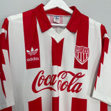 Shop 1994/95 NECAXA #28 HOME SHIRT (M) ADIDAS, classic football shirts, vintage football shirts & retro soccer jerseys at Cult Kits