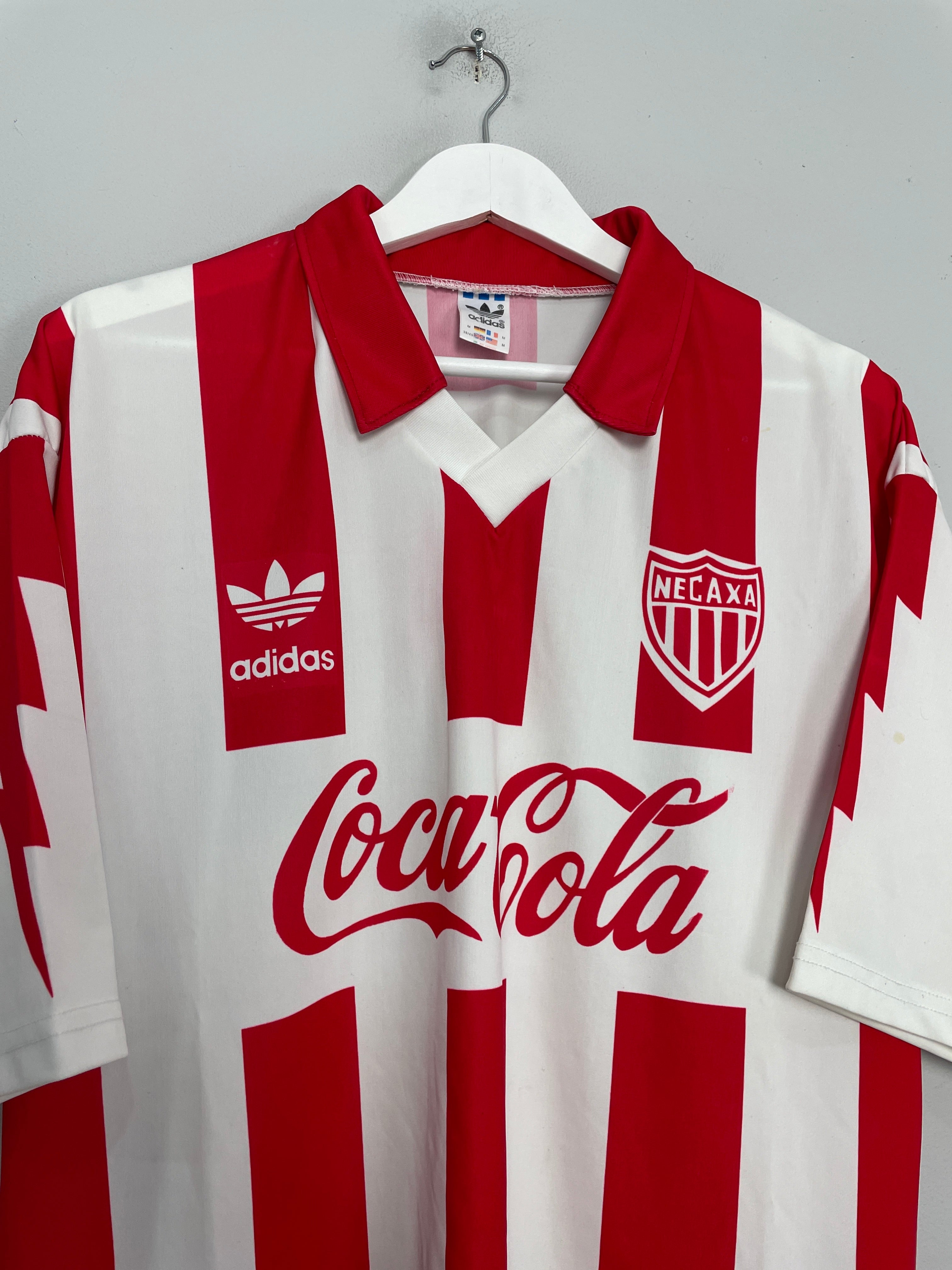 Shop 1994/95 NECAXA #28 HOME SHIRT (M) ADIDAS, classic football shirts, vintage football shirts & retro soccer jerseys at Cult Kits
