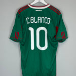 Shop 2010/11 MEXICO C.BLANCO #10 HOME SHIRT (L) ADIDAS, classic football shirts, vintage football shirts & retro soccer jerseys at Cult Kits