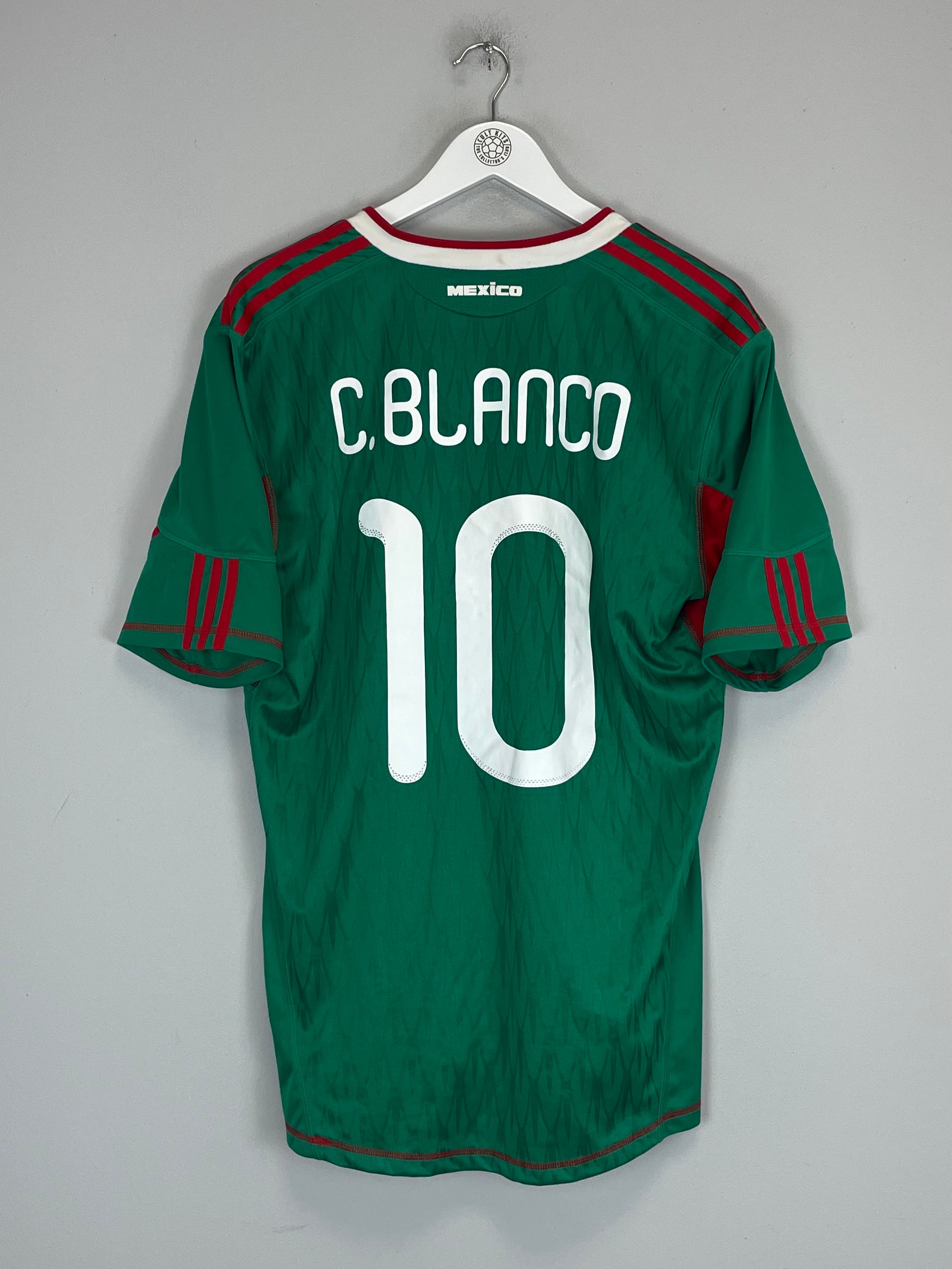Shop 2010/11 MEXICO C.BLANCO #10 HOME SHIRT (L) ADIDAS, classic football shirts, vintage football shirts & retro soccer jerseys at Cult Kits