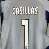 2004/05 REAL MADRID CASILLAS #1 GK SHIRT (M) ADIDAS