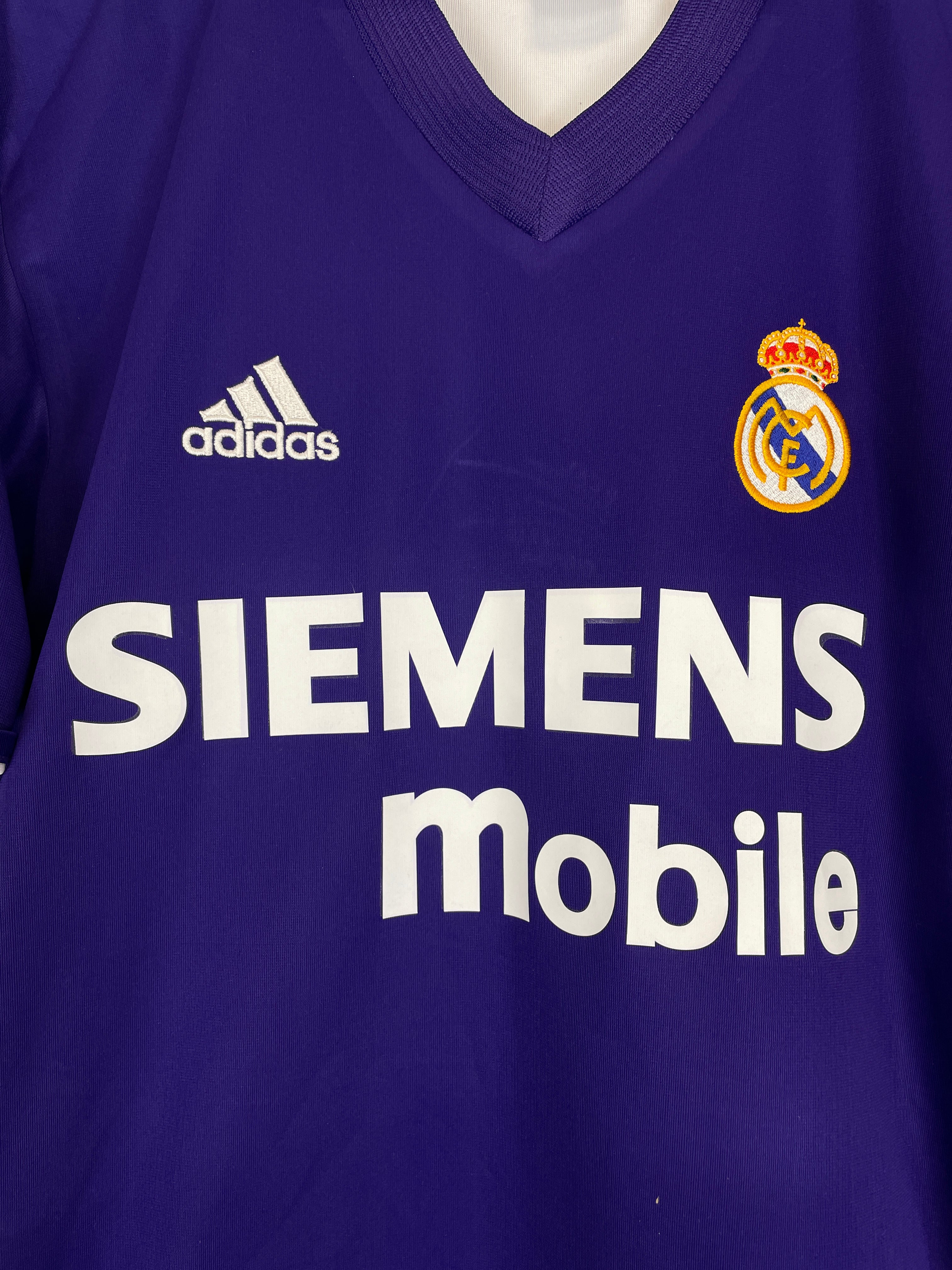 Shop 2001/02 REAL MADRID RONALDO #11 *CENTENARY* THIRD SHIRT (M) ADIDAS, classic football shirts, vintage football shirts & retro soccer jerseys at Cult Kits