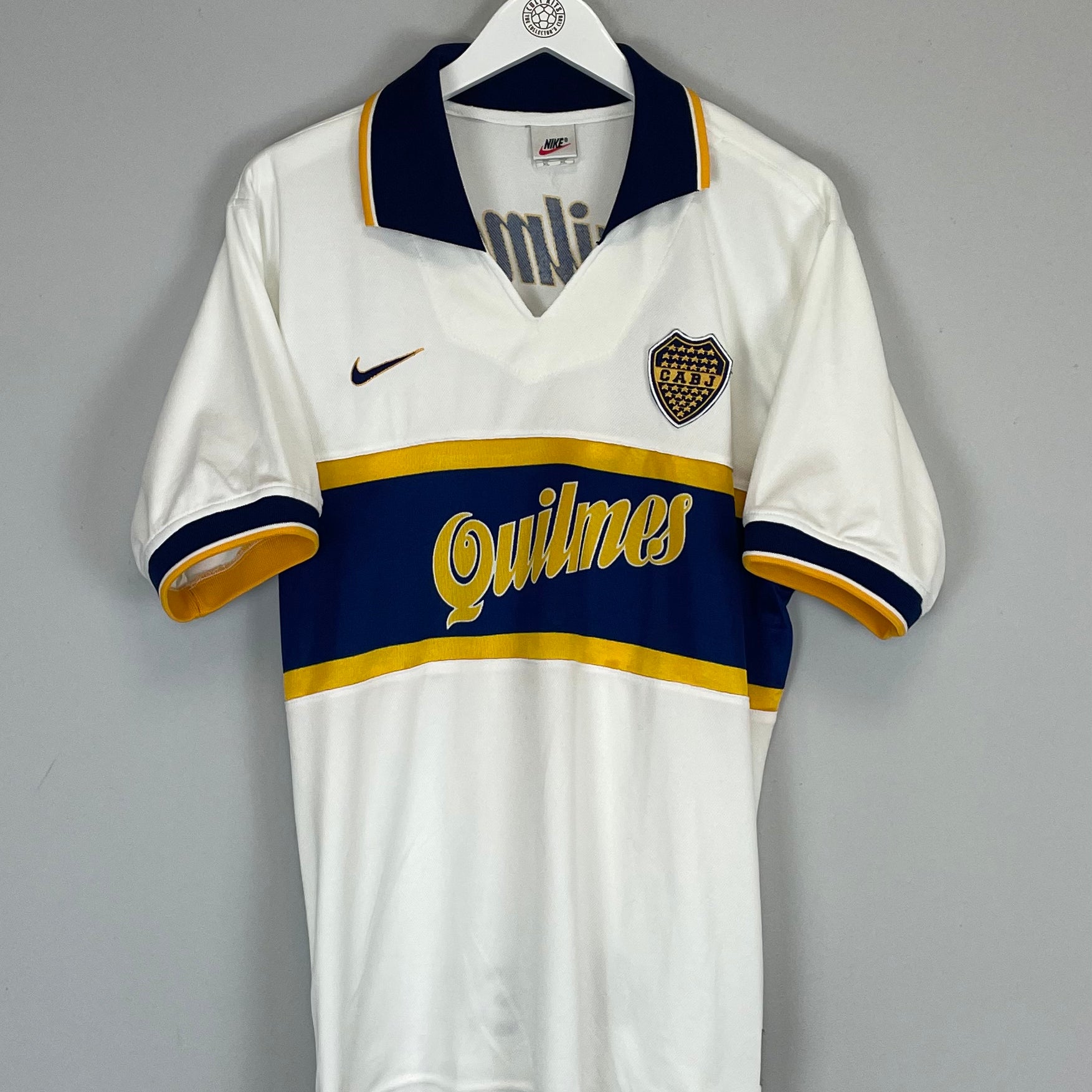 Shop 1996/97 BOCA JUNIORS AWAY SHIRT (XL) NIKE, classic football shirts, vintage football shirts & retro soccer jerseys at Cult Kits