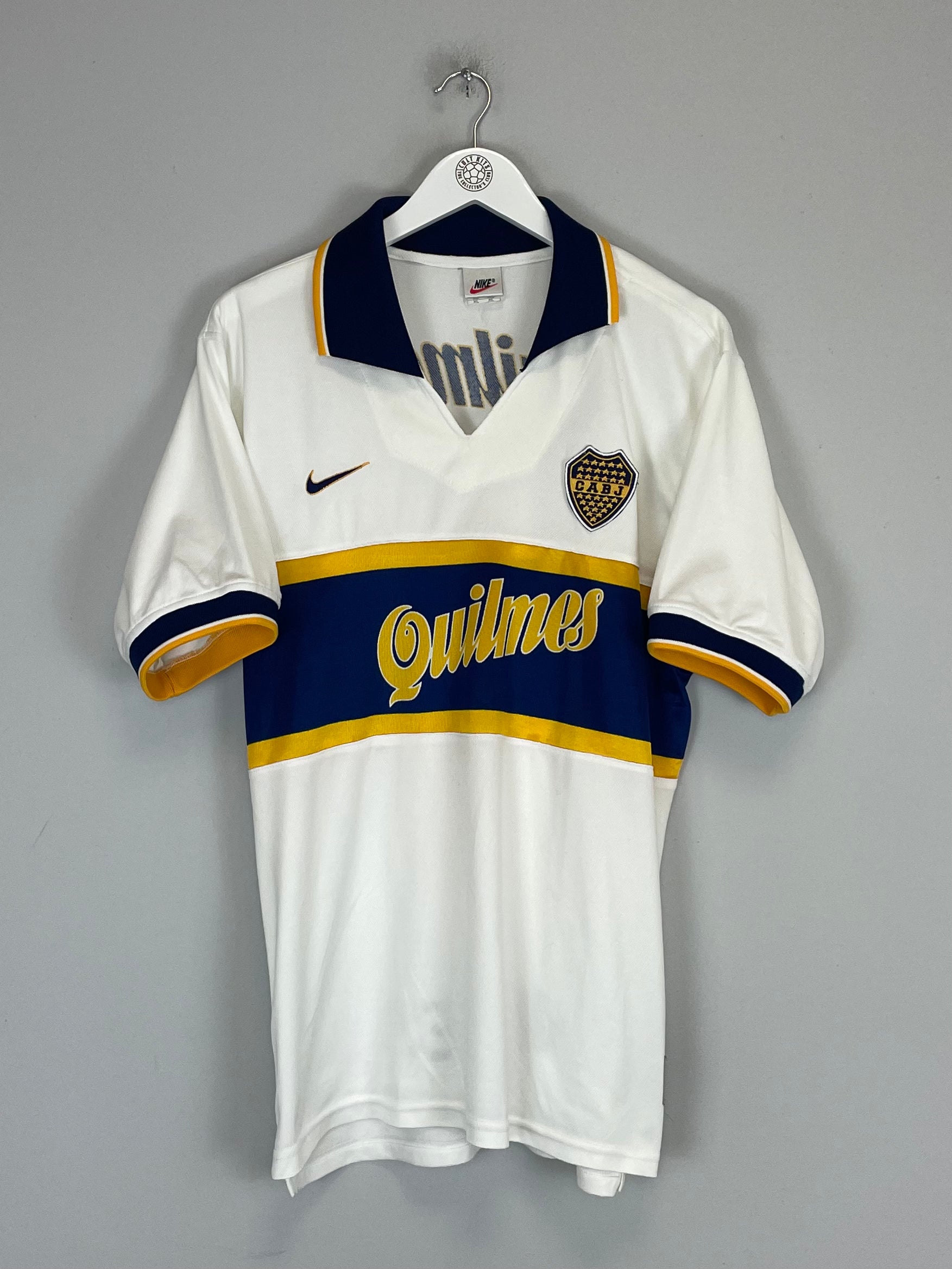 Shop 1996/97 BOCA JUNIORS AWAY SHIRT (XL) NIKE, classic football shirts, vintage football shirts & retro soccer jerseys at Cult Kits