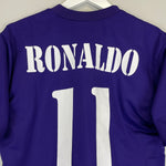 Shop 2001/02 REAL MADRID RONALDO #11 *CENTENARY* THIRD SHIRT (M) ADIDAS, classic football shirts, vintage football shirts & retro soccer jerseys at Cult Kits