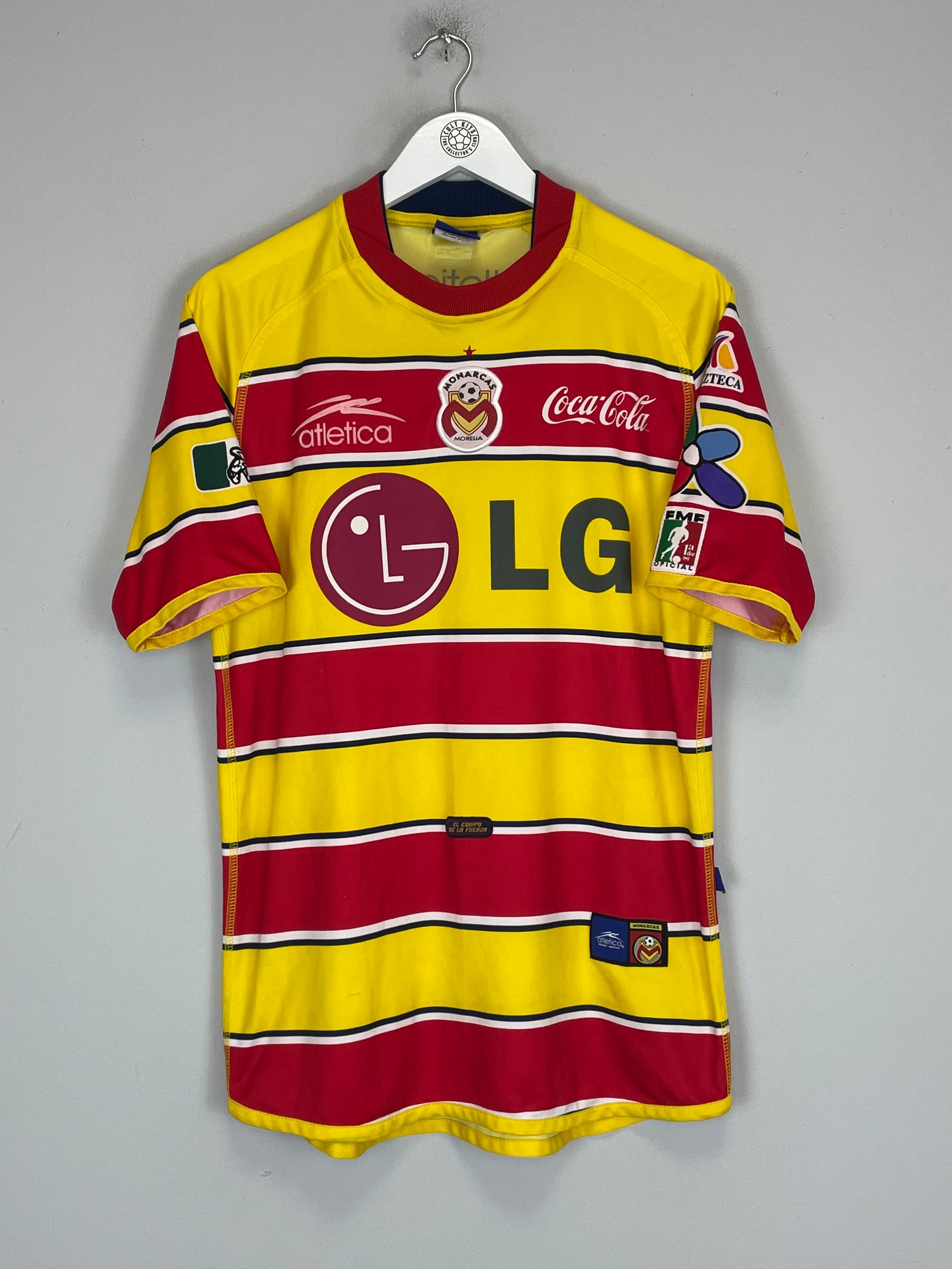 Shop 2001/02 MONARCAS MORELIA HOME SHIRT (M) ATLETICA, classic football shirts, vintage football shirts & retro soccer jerseys at Cult Kits