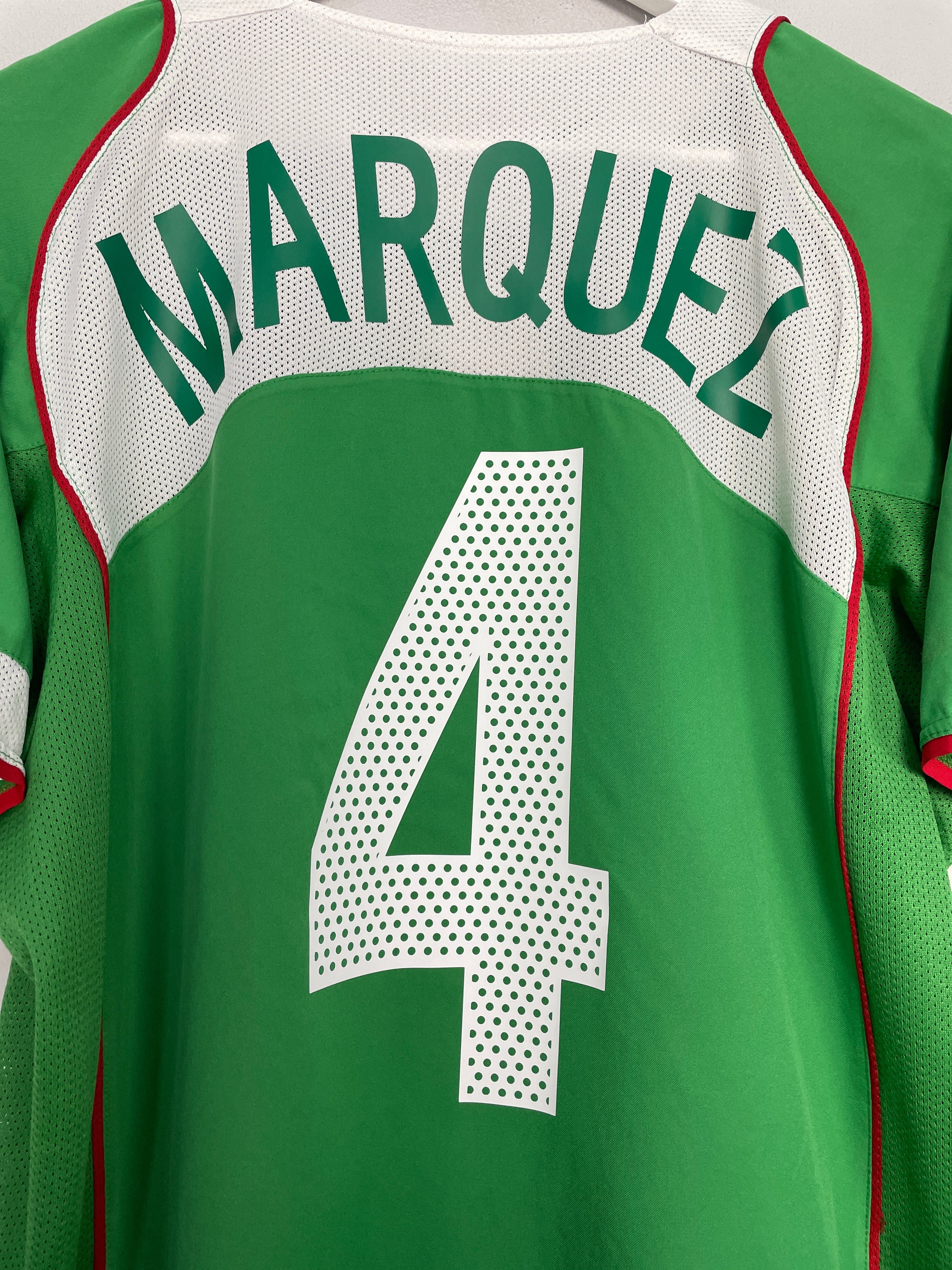 Shop 2004/06 MEXICO MARQUEZ #4 HOME SHIRT (M) NIKE, classic football shirts, vintage football shirts & retro soccer jerseys at Cult Kits