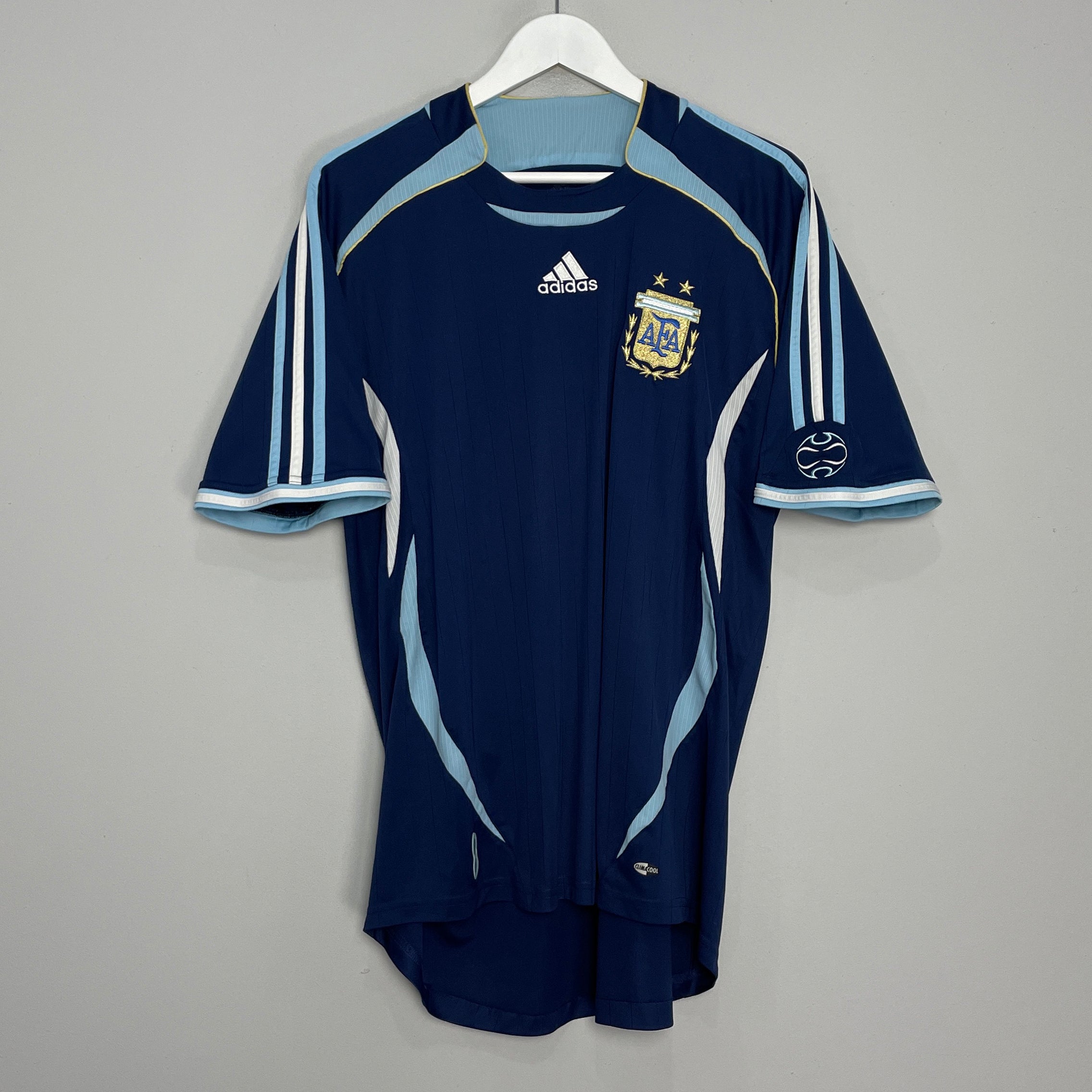 Shop 2006/07 ARGENTINA AWAY SHIRT (XL) ADIDAS, classic football shirts, vintage football shirts & retro soccer jerseys at Cult Kits