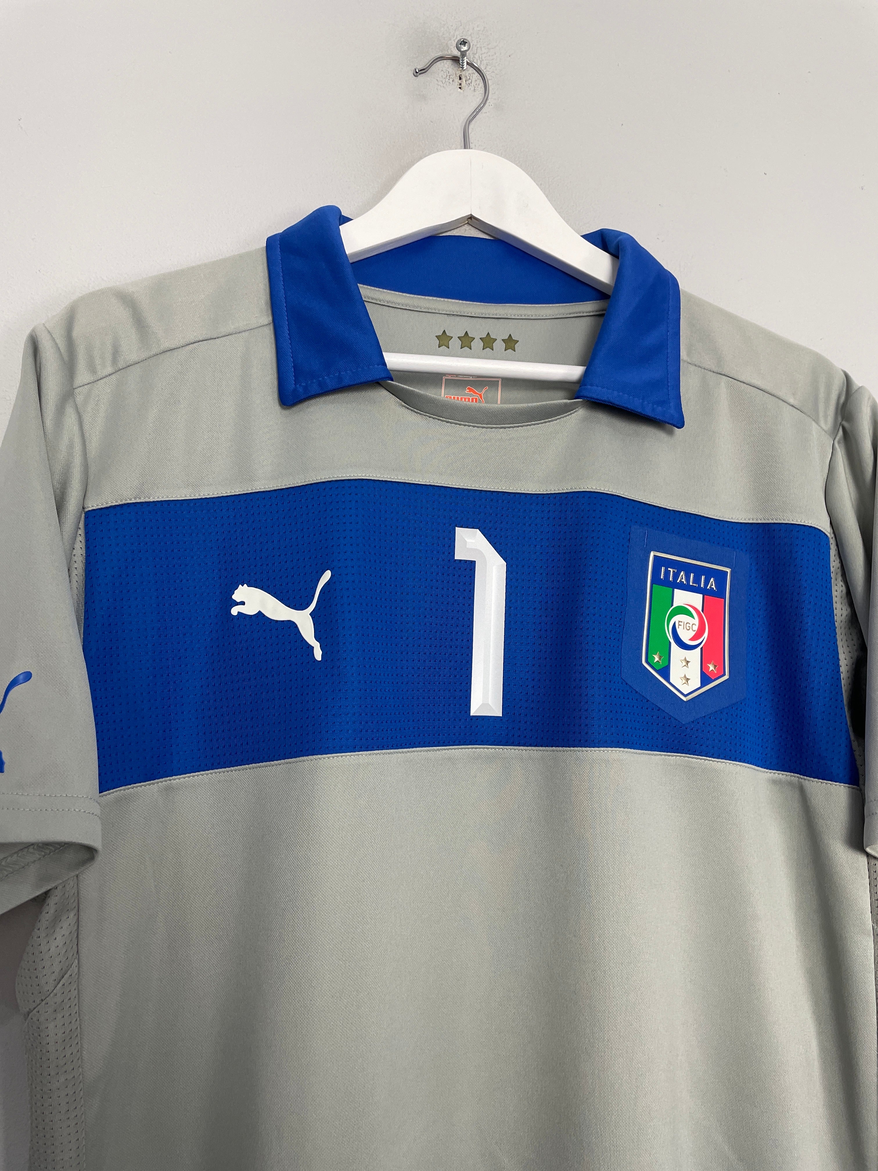 Shop 2012/13 ITALY BUFFON #1 GK SHIRT (XL) PUMA, classic football shirts, vintage football shirts & retro soccer jerseys at Cult Kits