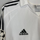 Shop 2005/06 REAL MADRID ZIDANE #5 C/L L/S HOME SHIRT (M) ADIDAS, classic football shirts, vintage football shirts & retro soccer jerseys at Cult Kits