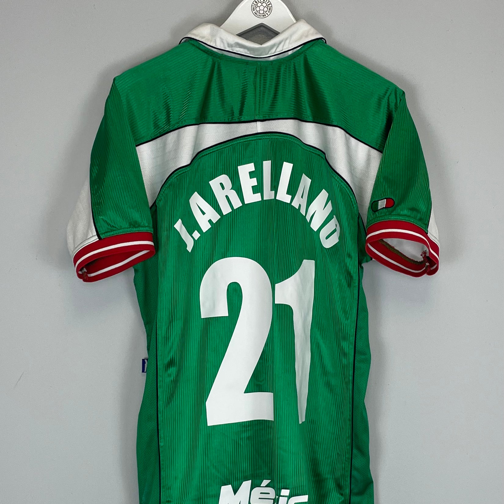 Shop 2000/01 MEXICO ARELLANO #21 HOME SHIRT (S) ATLETICA, classic football shirts, vintage football shirts & retro soccer jerseys at Cult Kits