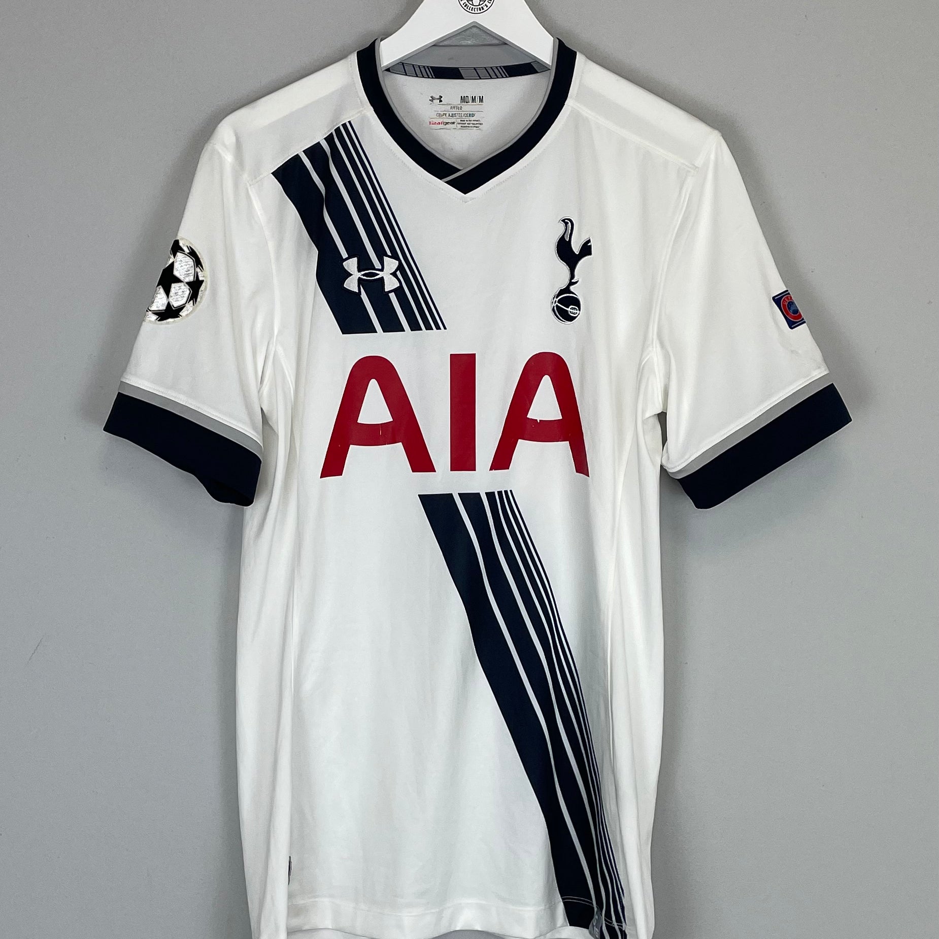 Shop 2015/16 TOTTENHAM CLINTON #14 C/L HOME SHIRT (M) UNDER ARMOUR, classic football shirts, vintage football shirts & retro soccer jerseys at Cult Kits