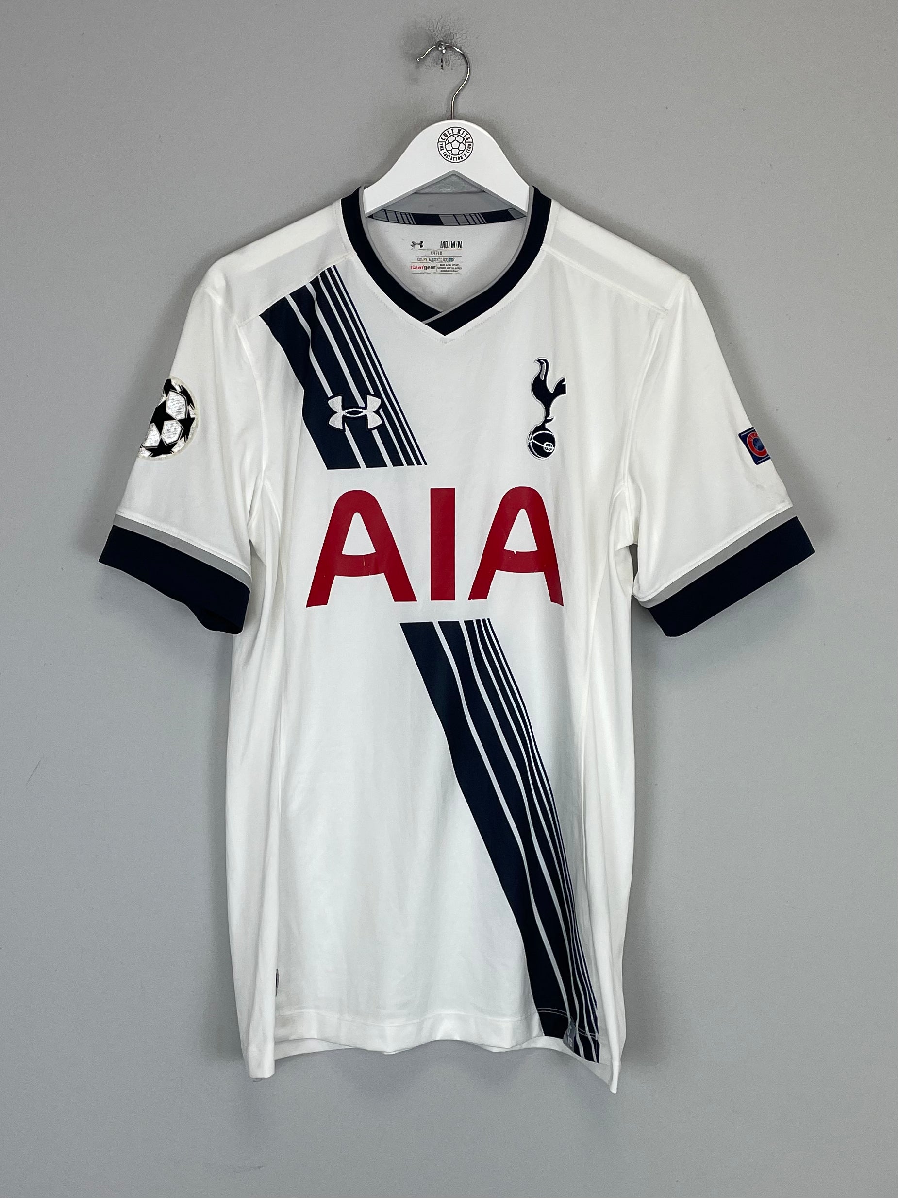 Shop 2015/16 TOTTENHAM CLINTON #14 C/L HOME SHIRT (M) UNDER ARMOUR, classic football shirts, vintage football shirts & retro soccer jerseys at Cult Kits