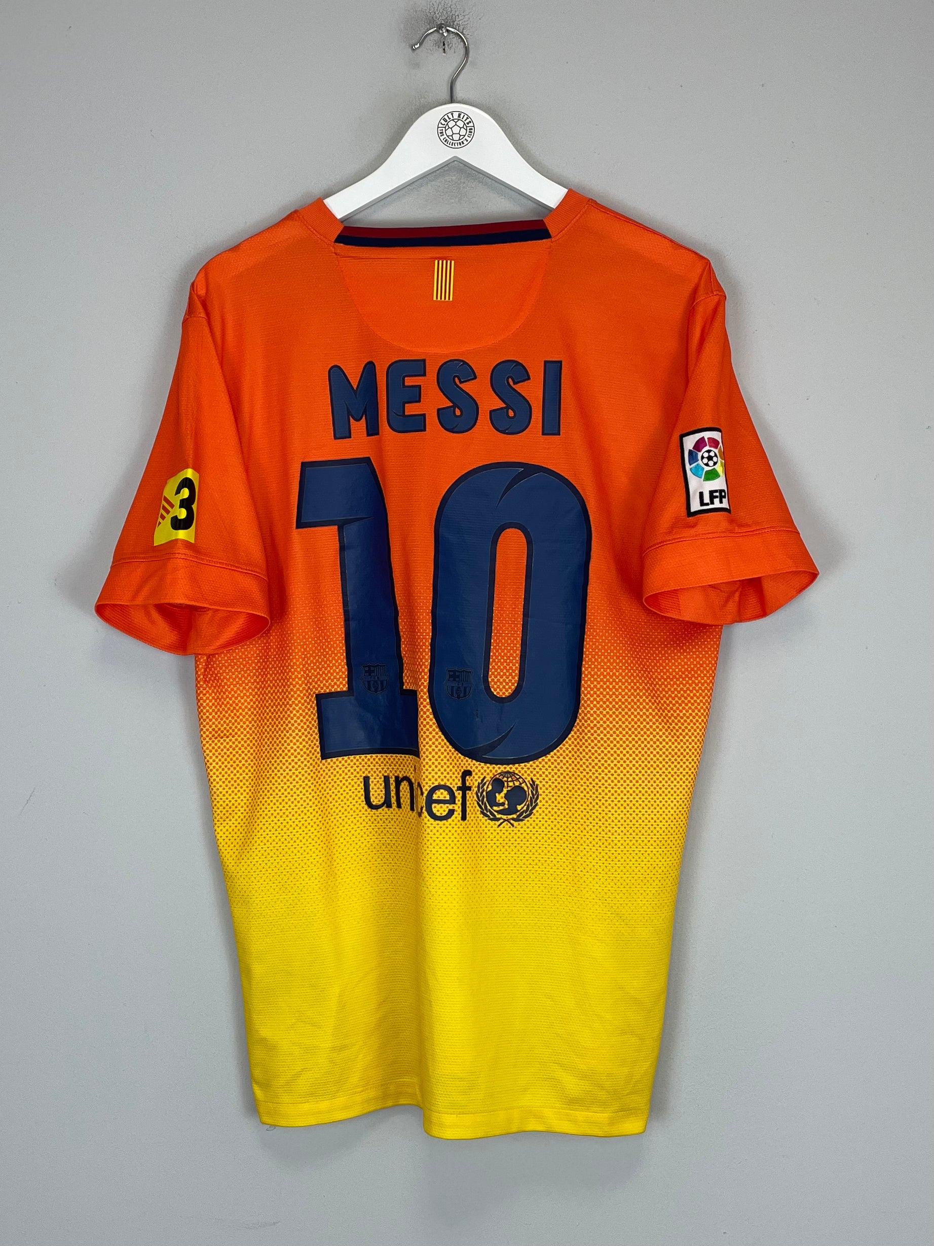 Shop 2012/13 BARCELONA MESSI #10 AWAY SHIRT (L) NIKE, classic football shirts, vintage football shirts & retro soccer jerseys at Cult Kits