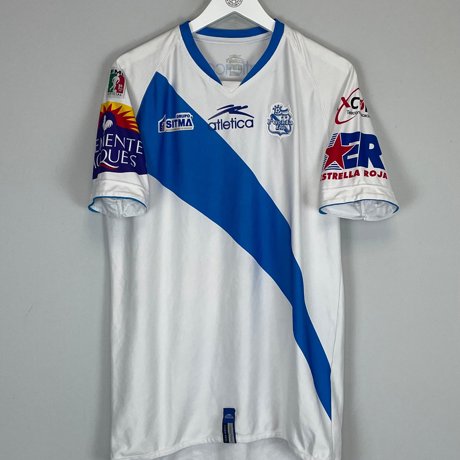 Shop 2007/08 PUEBLA HOME SHIRT #9 (M) ATLETICA, classic football shirts, vintage football shirts & retro soccer jerseys at Cult Kits