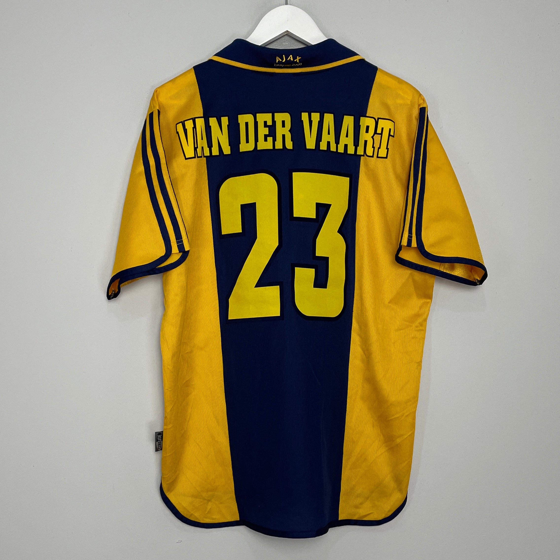 Shop 2000/01 AJAX VAN DER VAART #10 AWAY SHIRT (M) ADIDAS, classic football shirts, vintage football shirts & retro soccer jerseys at Cult Kits