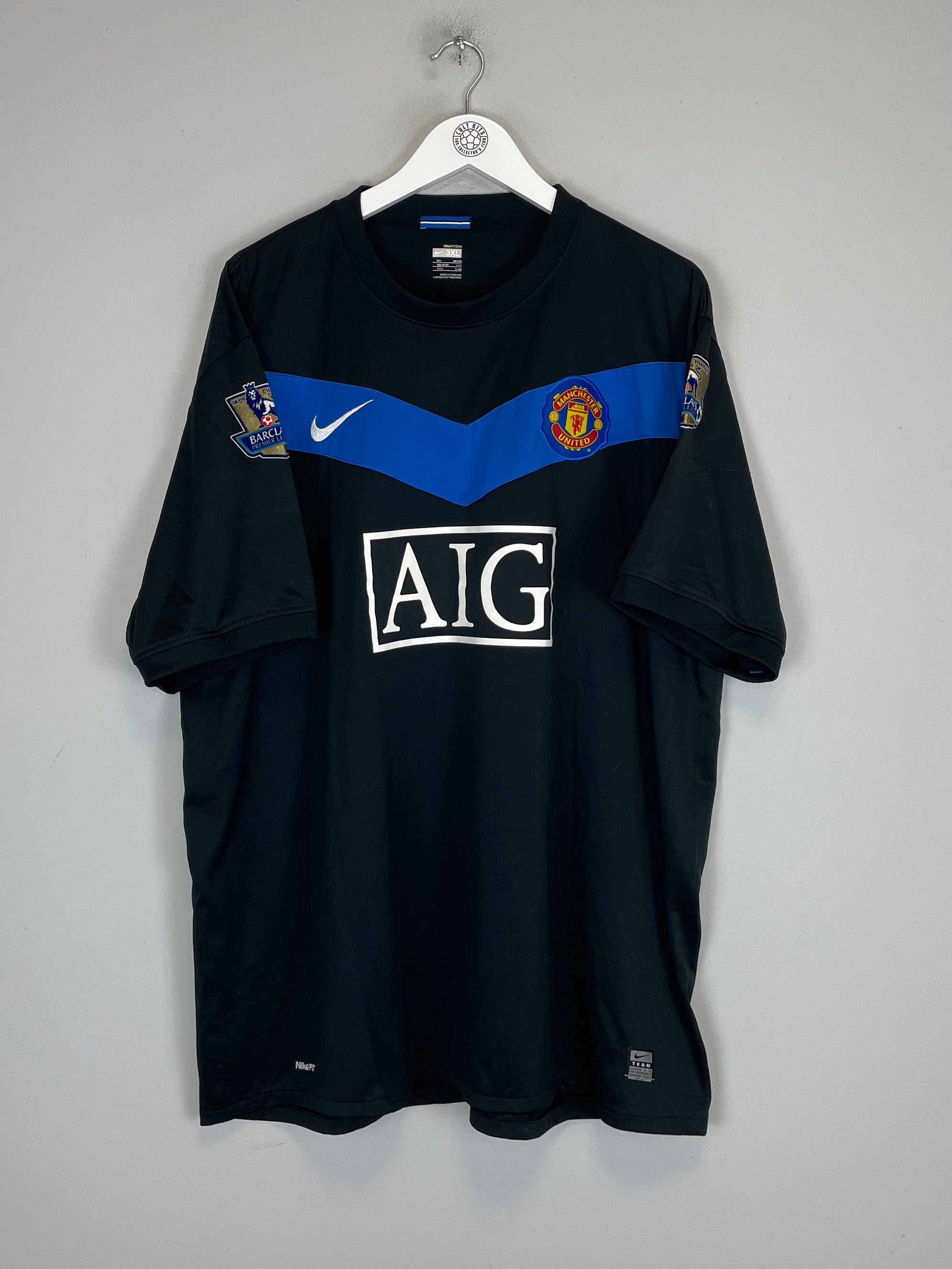 Shop 2009/10 MANCHESTER UNITED ANGUS #28 AWAY SHIRT (XXXL) NIKE, classic football shirts, vintage football shirts & retro soccer jerseys at Cult Kits