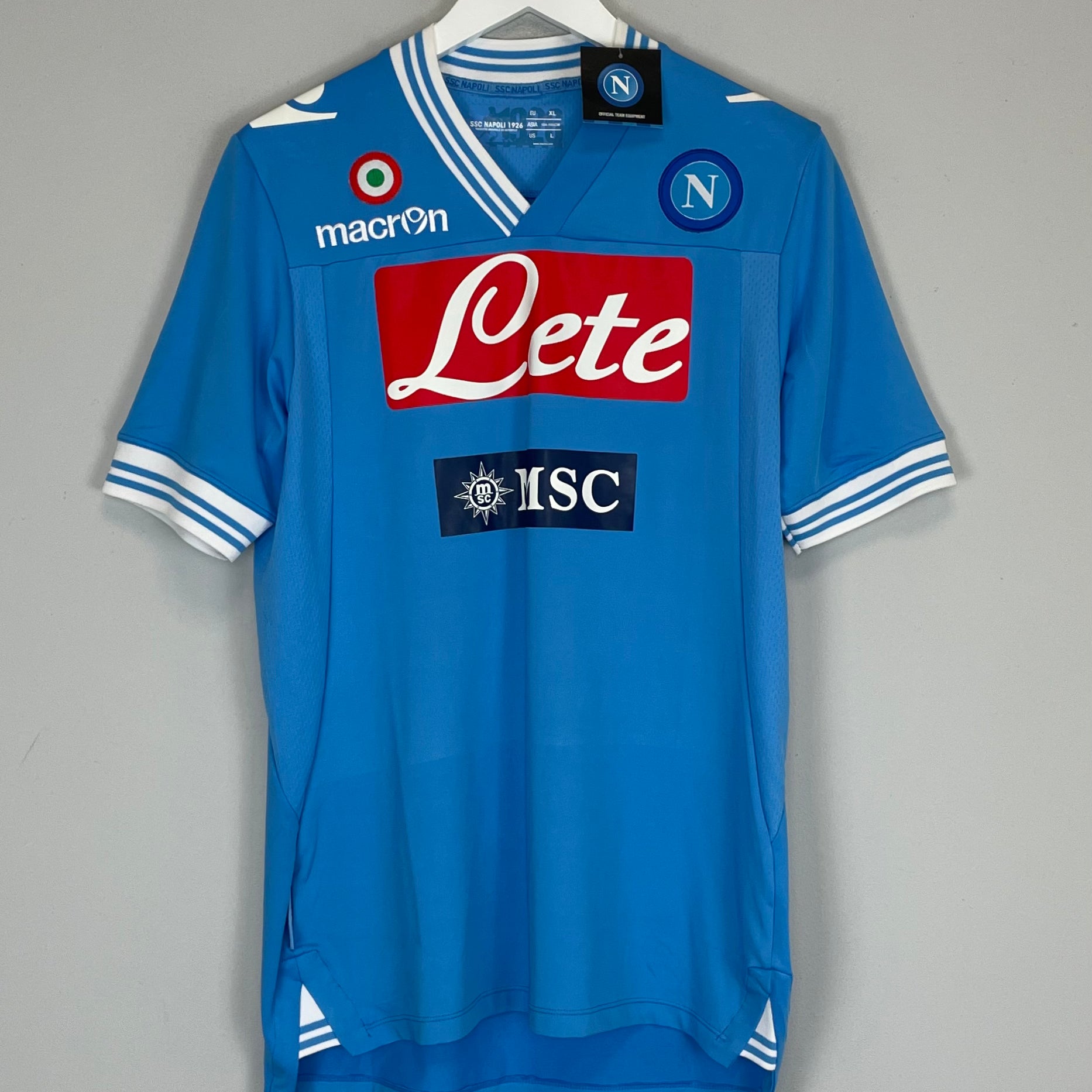 Shop 2012/13 NAPOLI *BNWT* HOME SHIRT (L) MACRON, classic football shirts, vintage football shirts & retro soccer jerseys at Cult Kits