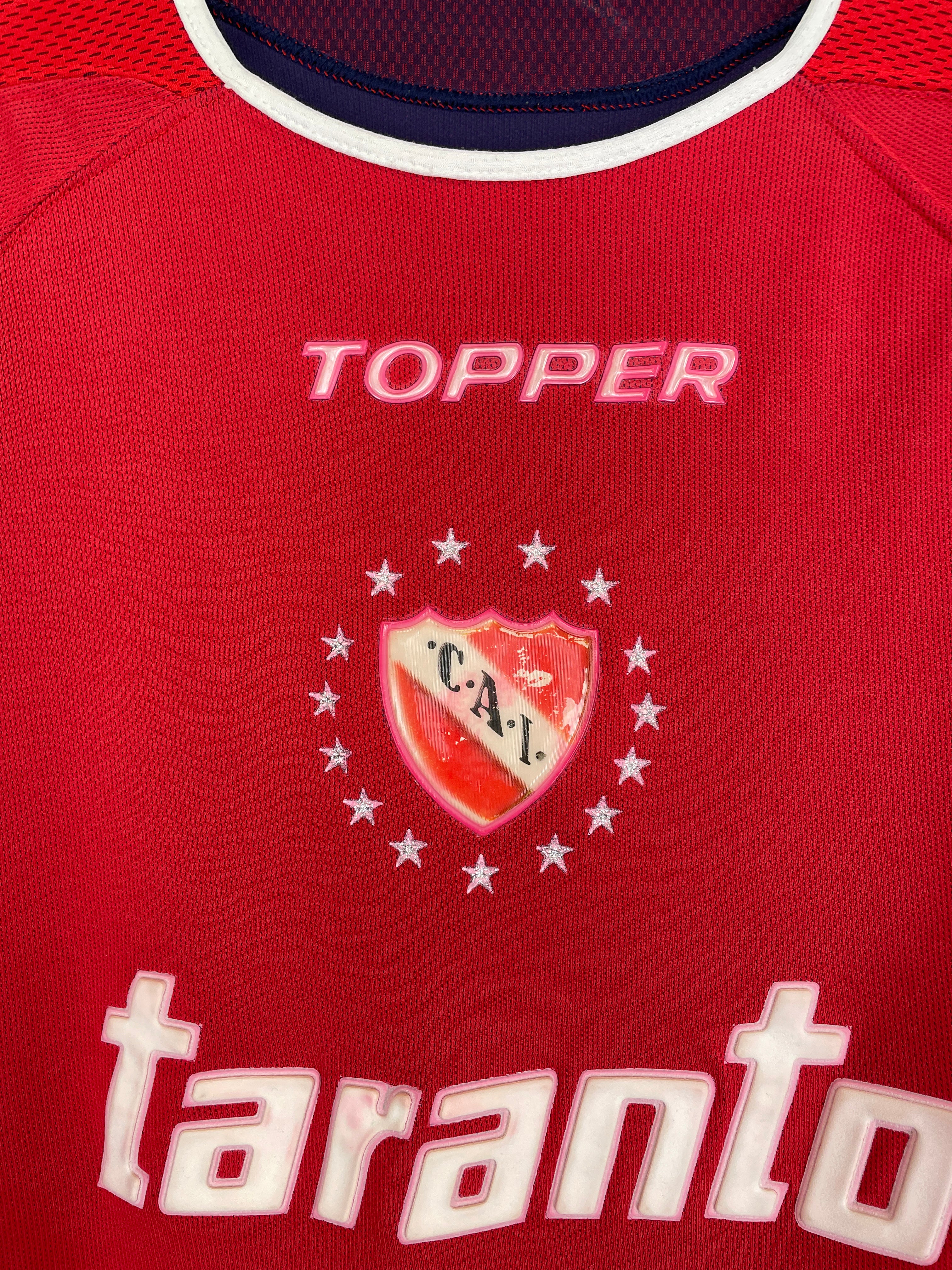 Shop 2003/04 INDEPENDIENTE L/S HOME SHIRT (M) TOPPER, classic football shirts, vintage football shirts & retro soccer jerseys at Cult Kits