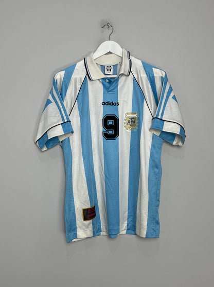 1996/97 ARGENTINA BATISTUTA #9 HOME SHIRT (M) ADIDAS