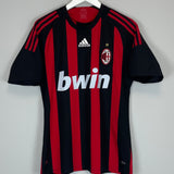Shop 2008/09 AC MILAN RONALDINHO #80 HOME SHIRT (M) ADIDAS, classic football shirts, vintage football shirts & retro soccer jerseys at Cult Kits