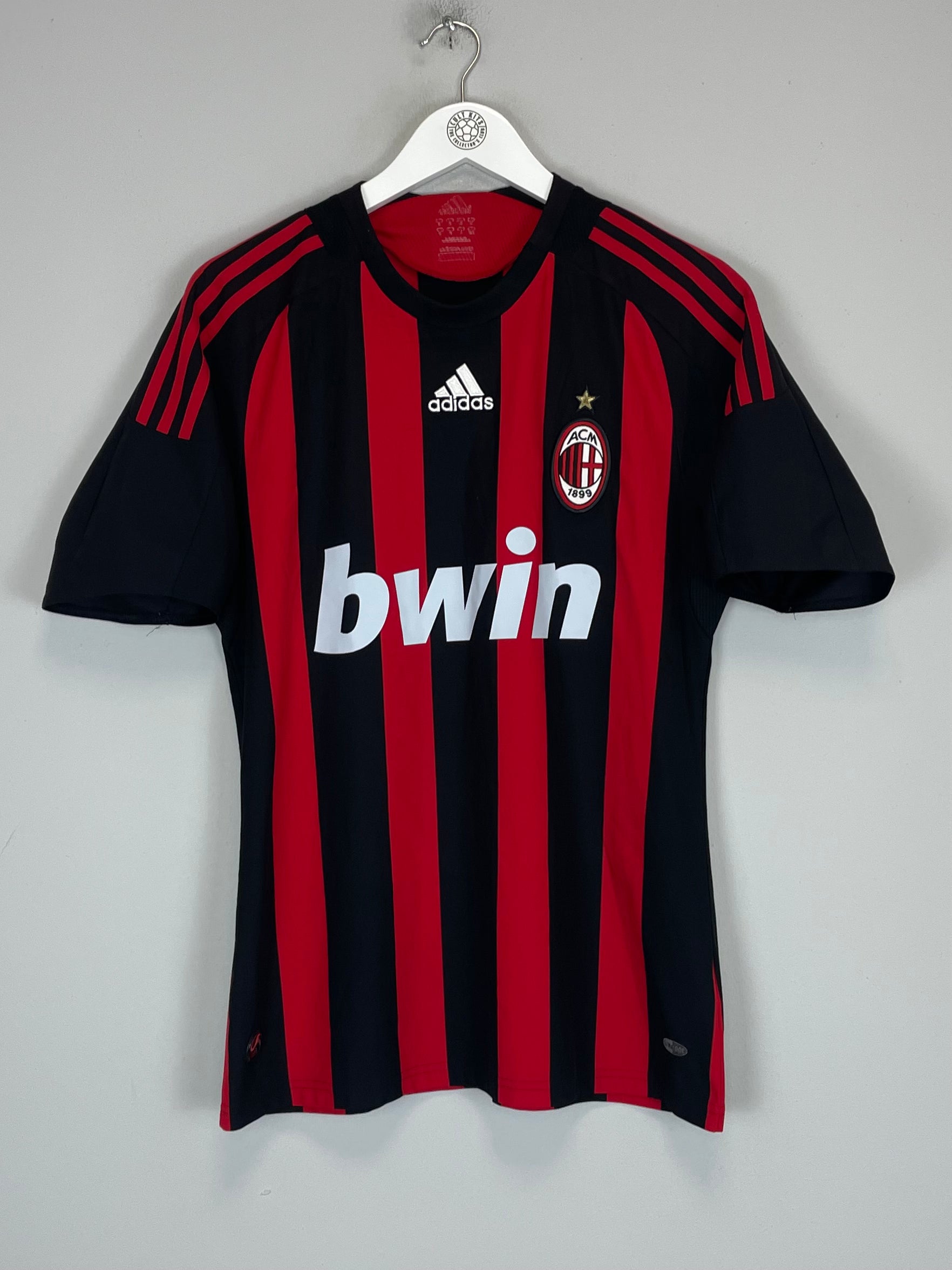 Shop 2008/09 AC MILAN RONALDINHO #80 HOME SHIRT (M) ADIDAS, classic football shirts, vintage football shirts & retro soccer jerseys at Cult Kits