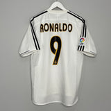 2003/04 REAL MADRID RONALDO #9 HOME SHIRT (M) ADIDAS