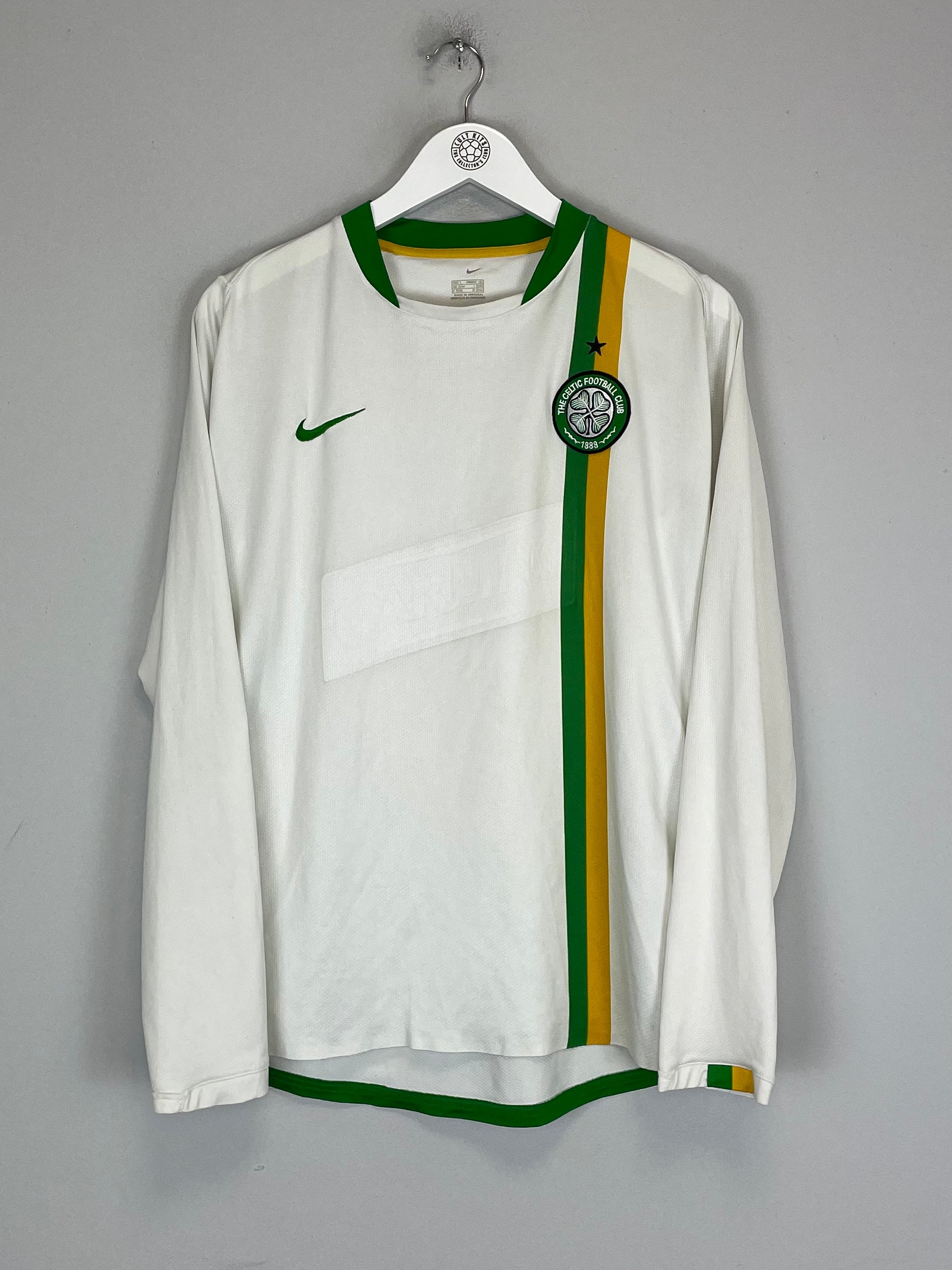 Shop 2006/08 CELTIC L/S AWAY SHIRT (L) NIKE, classic football shirts, vintage football shirts & retro soccer jerseys at Cult Kits