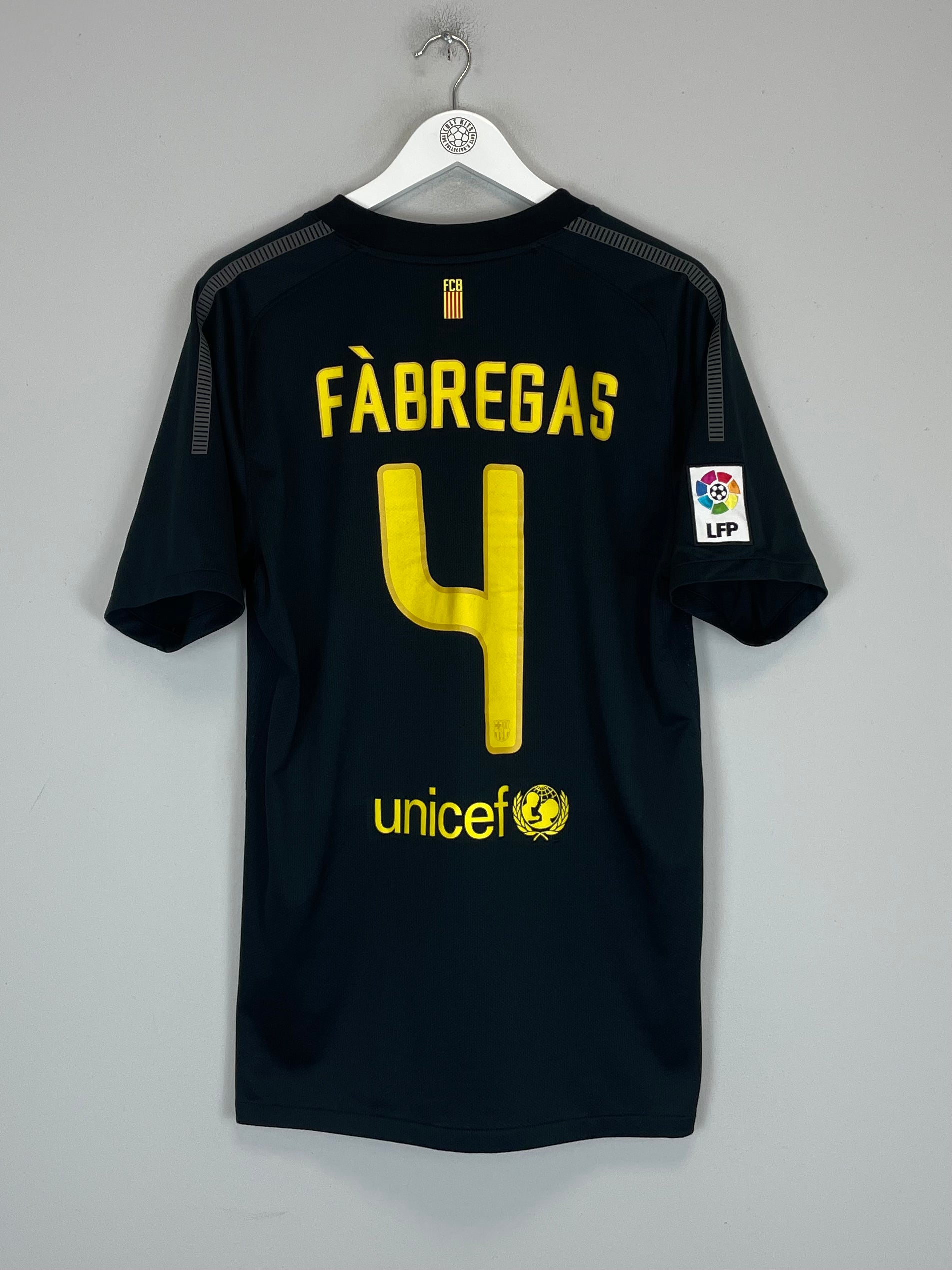 Shop 2011/12 BARCELONA FABREGAS #4 AWAY SHIRT (L) NIKE, classic football shirts, vintage football shirts & retro soccer jerseys at Cult Kits