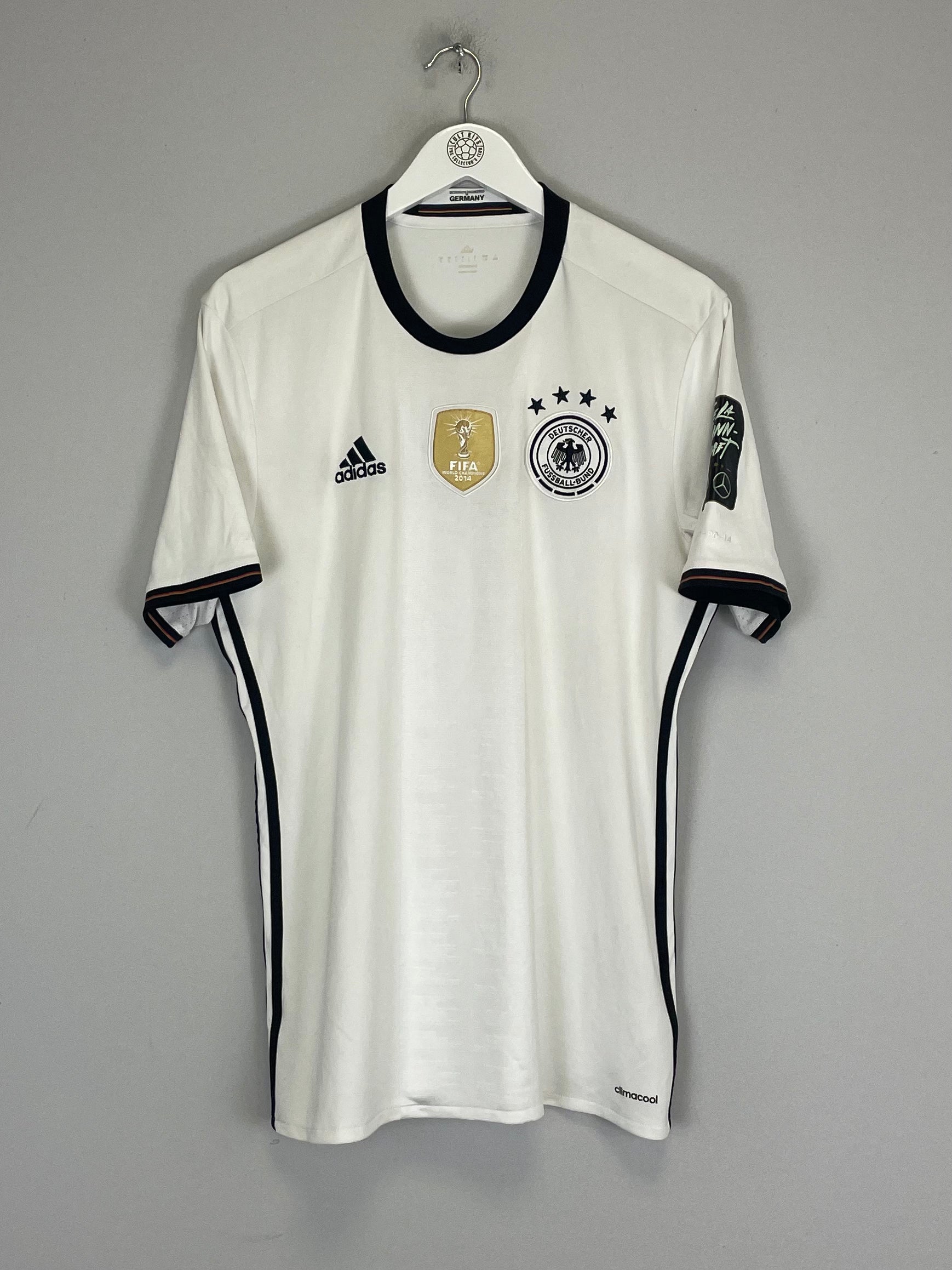 Shop 2015/16 GERMANY HOME SHIRT (L) ADIDAS, classic football shirts, vintage football shirts & retro soccer jerseys at Cult Kits