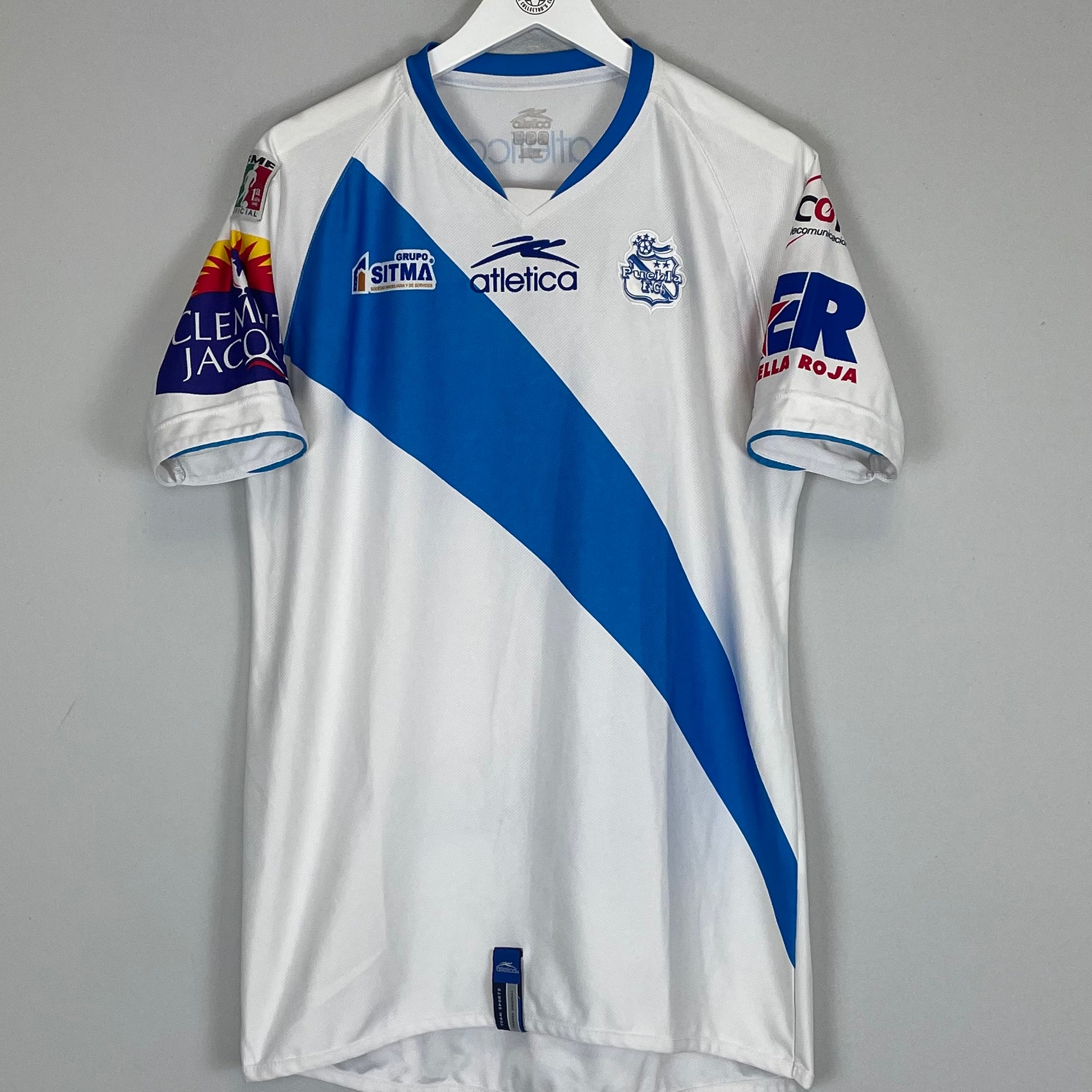 Shop 2007/08 PUEBLA #8 HOME SHIRT (M) ATLETICA, classic football shirts, vintage football shirts & retro soccer jerseys at Cult Kits