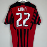 Shop 2007/08 AC MILAN KAKA #22 HOME SHIRT (L) ADIDAS, classic football shirts, vintage football shirts & retro soccer jerseys at Cult Kits