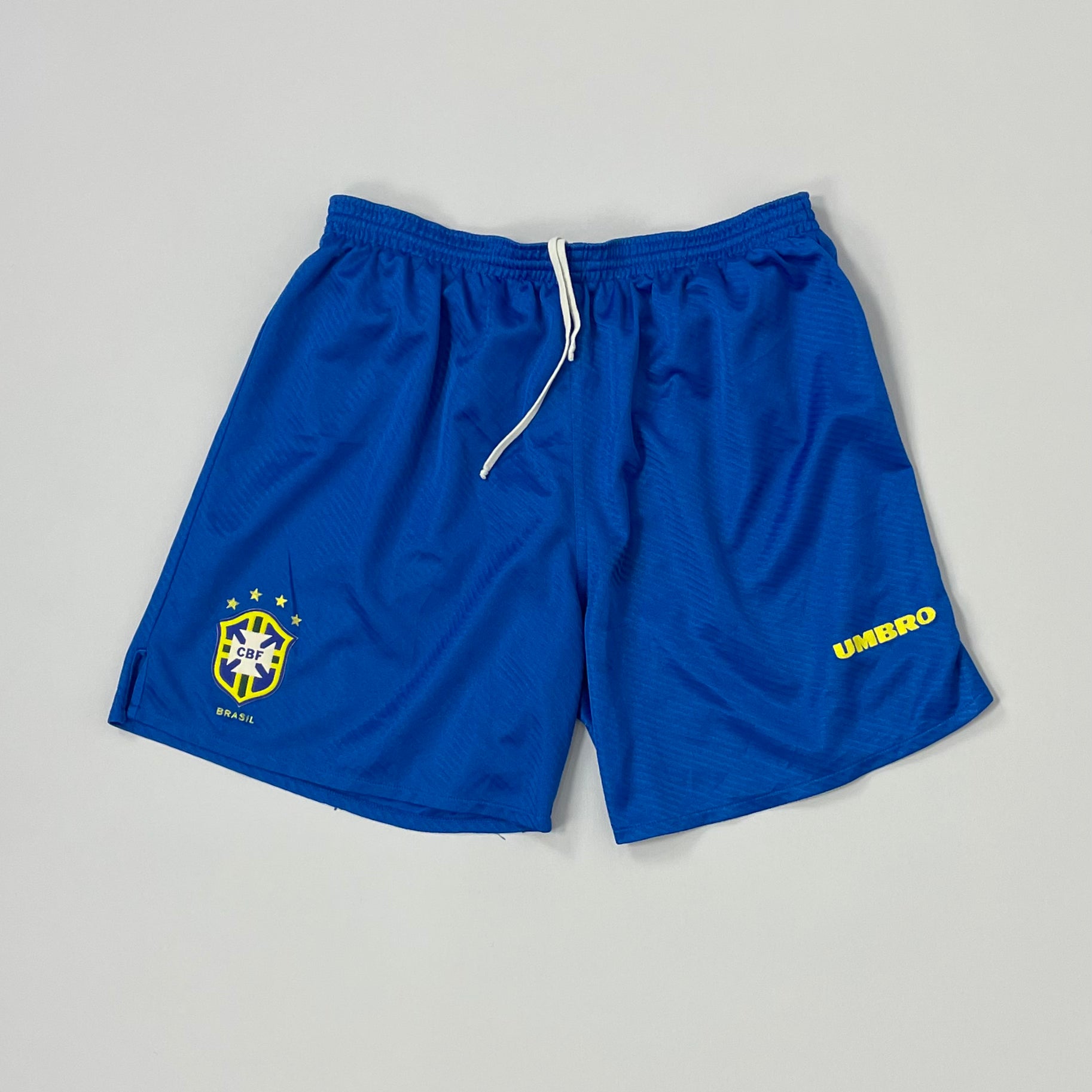 Shop 1994/96 BRAZIL HOME SHORTS (L) UMBRO, classic football shirts, vintage football shirts & retro soccer jerseys at Cult Kits