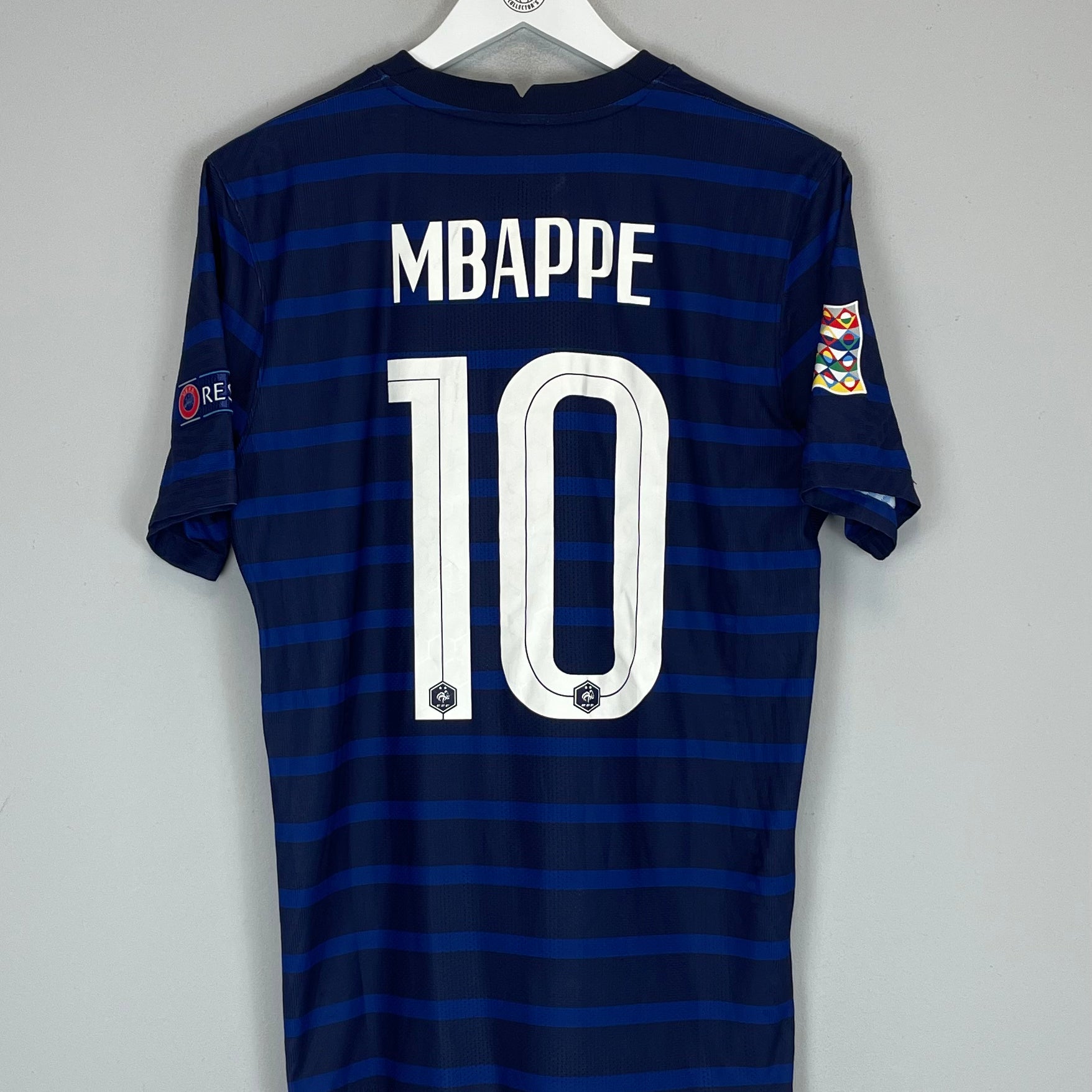 Shop 2020/21 FRANCE MBAPPE #10 *AUTHENTIC* HOME SHIRT (M) NIKE, classic football shirts, vintage football shirts & retro soccer jerseys at Cult Kits