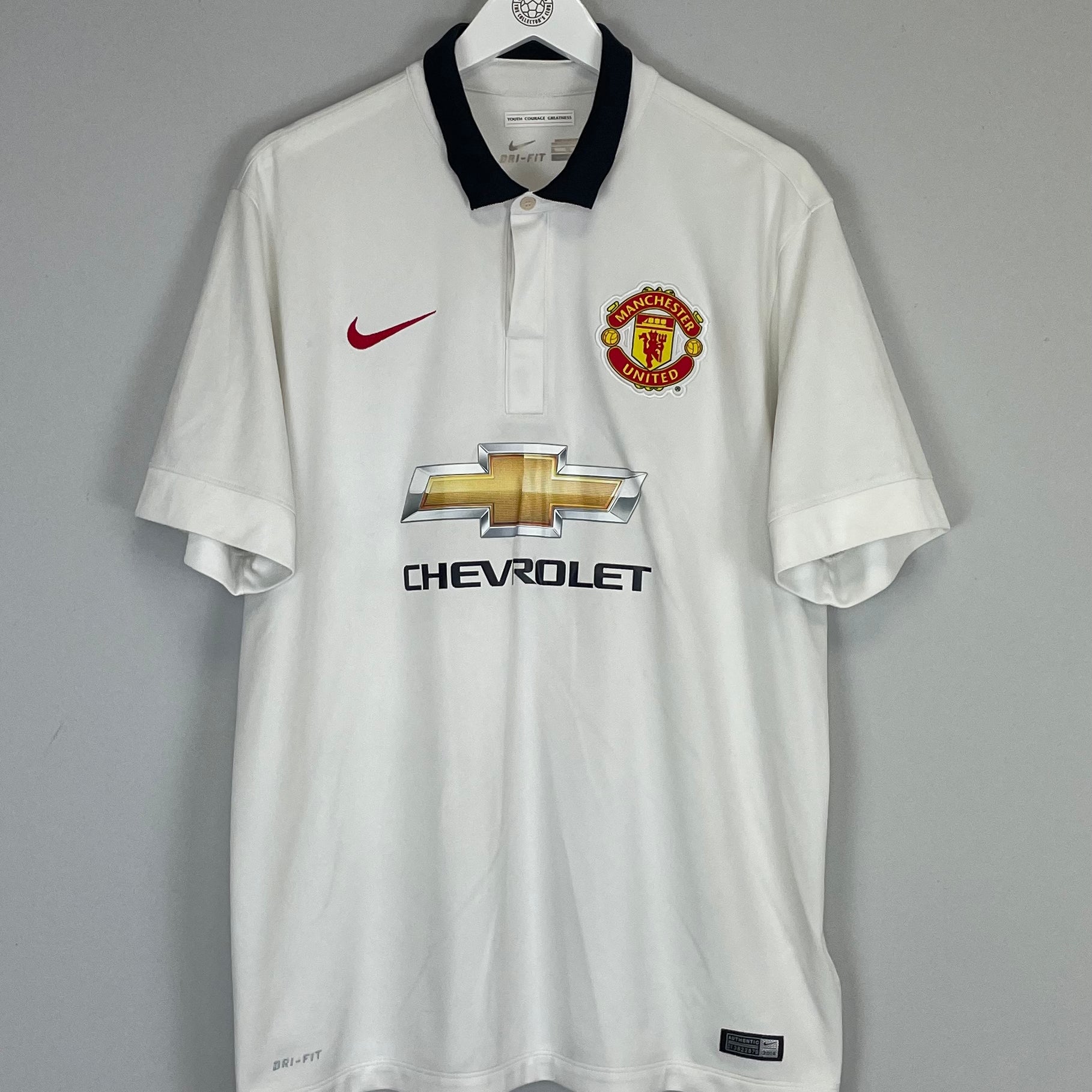 Shop 2014/15 MANCHESTER UNITED AWAY SHIRT (XL) NIKE, classic football shirts, vintage football shirts & retro soccer jerseys at Cult Kits