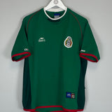 Shop 2001/02 MEXICO HOME SHIRT (L) ATLETICA, classic football shirts, vintage football shirts & retro soccer jerseys at Cult Kits