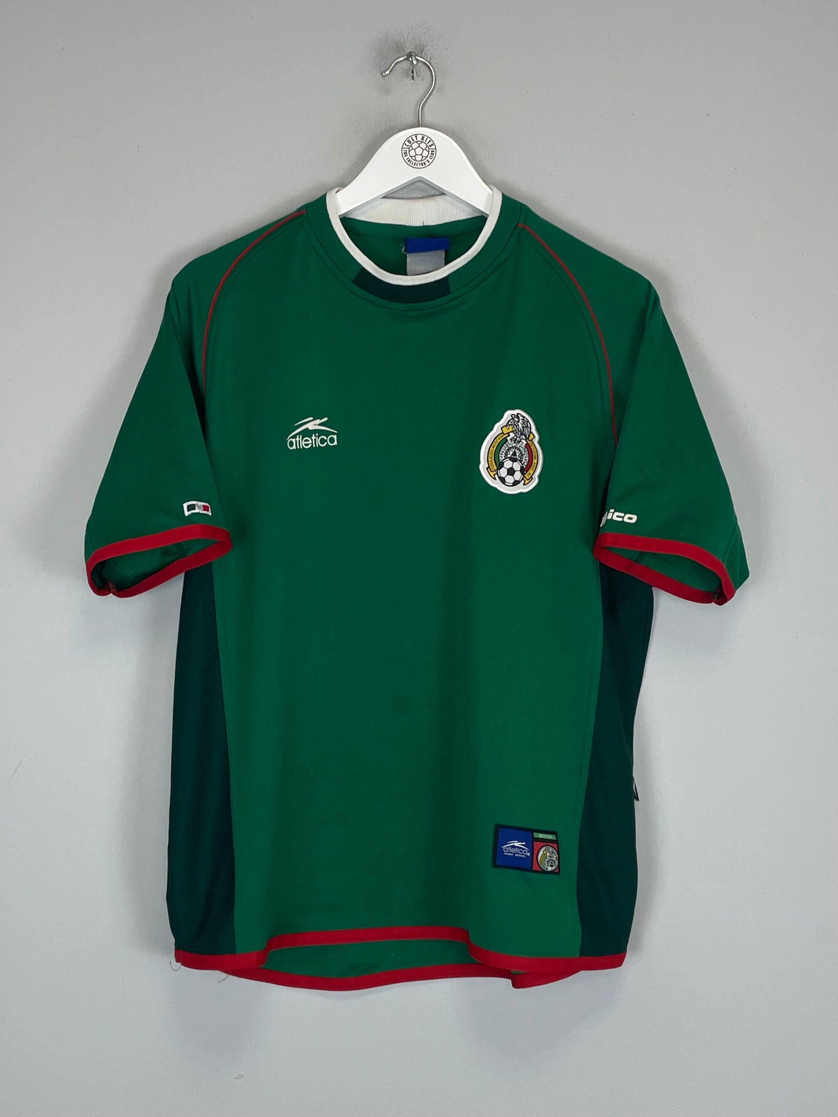 Shop 2001/02 MEXICO HOME SHIRT (L) ATLETICA, classic football shirts, vintage football shirts & retro soccer jerseys at Cult Kits