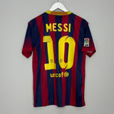 Shop 2013/14 BARCELONA MESSI #10 HOME SHIRT (M) NIKE, classic football shirts, vintage football shirts & retro soccer jerseys at Cult Kits