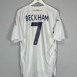 Shop 2007/09 ENGLAND BECKHAM #7 HOME SHIRT (XL) UMBRO, classic football shirts, vintage football shirts & retro soccer jerseys at Cult Kits