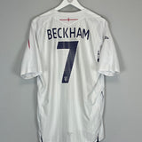 Shop 2007/09 ENGLAND BECKHAM #7 HOME SHIRT (XL) UMBRO, classic football shirts, vintage football shirts & retro soccer jerseys at Cult Kits