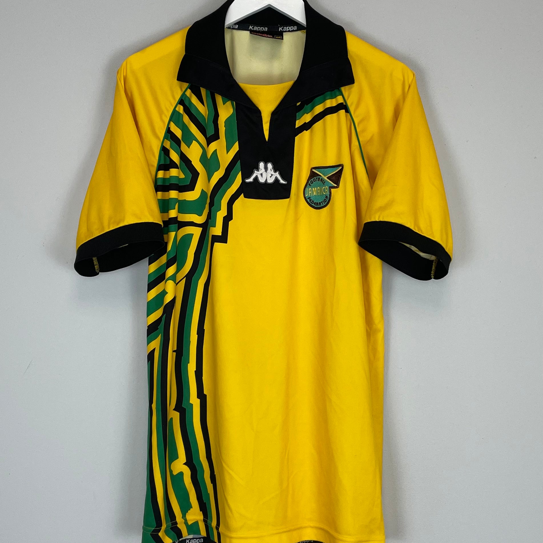 Shop 1998/00 JAMAICA HOME SHIRT (XL) KAPPA, classic football shirts, vintage football shirts & retro soccer jerseys at Cult Kits