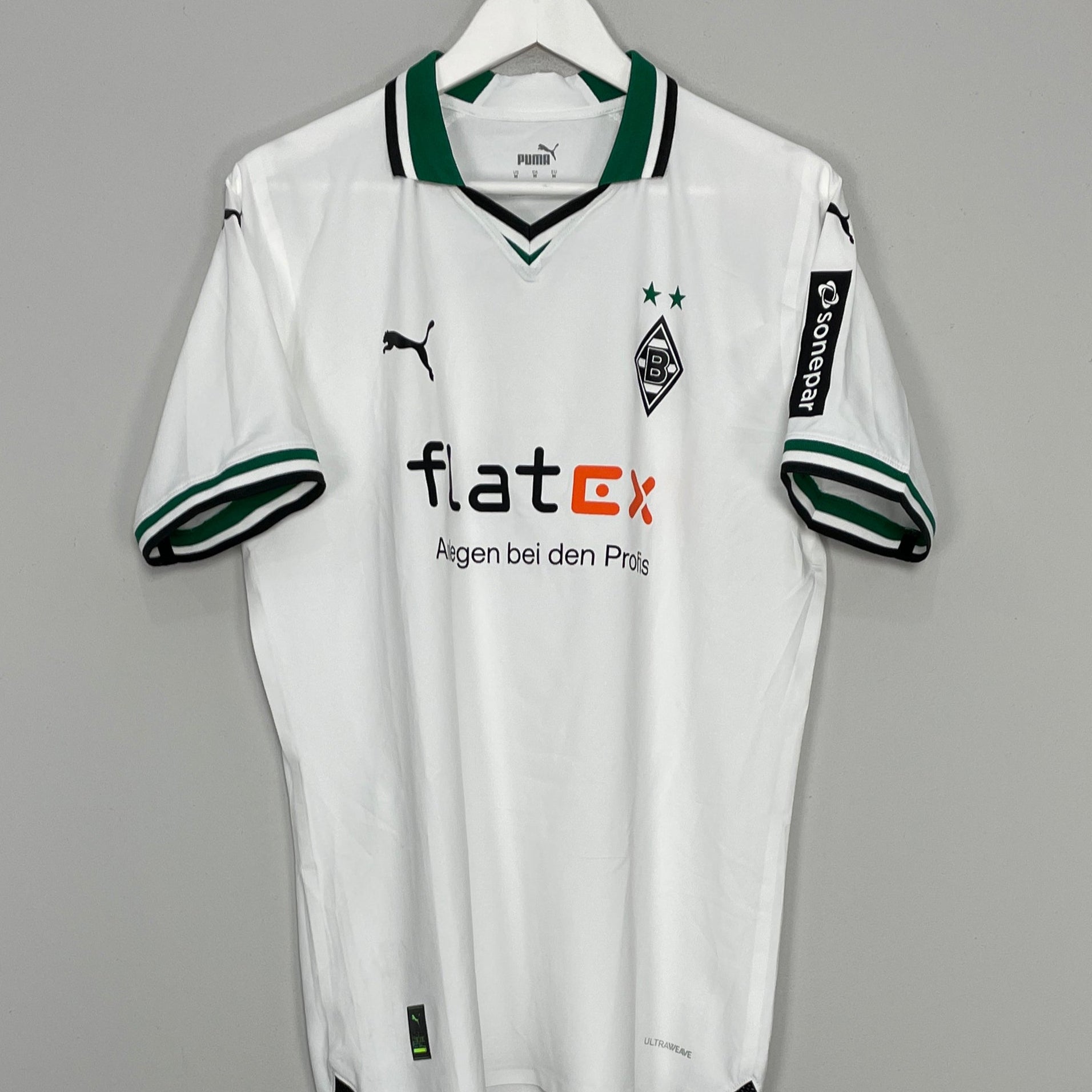 Shop 2023/24 MONCHENGLADBACH *PLAYER ISSUE* HOME SHIRT (M) PUMA, classic football shirts, vintage football shirts & retro soccer jerseys at Cult Kits
