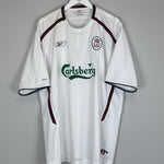Shop 2003/05 LIVERPOOL HAMANN #16 AWAY SHIRT (XXL) REEBOK, classic football shirts, vintage football shirts & retro soccer jerseys at Cult Kits
